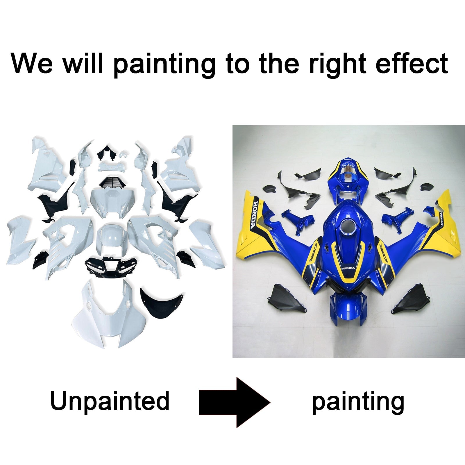 Kit de carénage d'injection Honda CBR1000RR-R 2020-2025 carrosserie plastique ABS #108