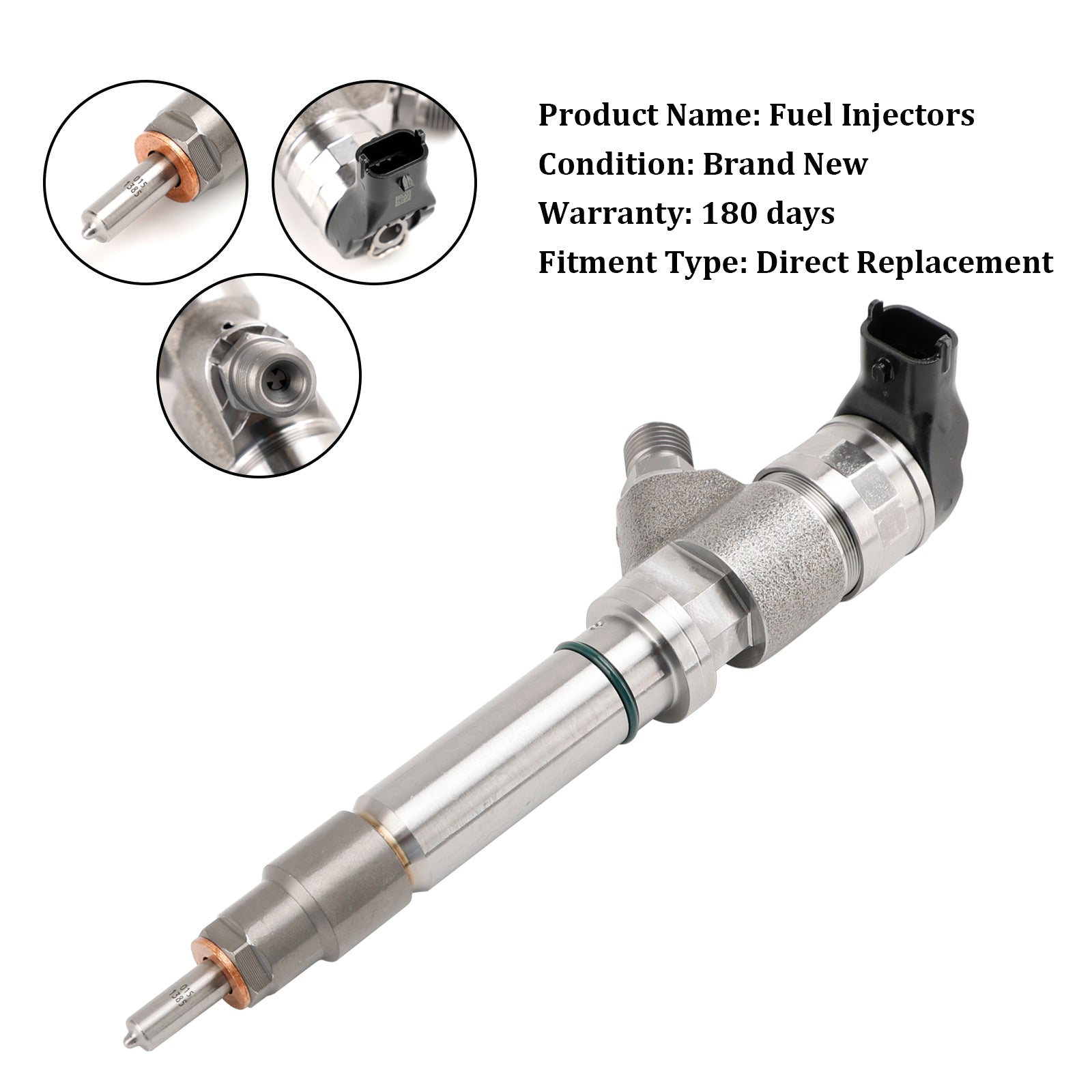 Chevrolet Silverado 2500 3500 6.6L V8 LLY 2004.5-2005 1PCS Injecteur de carburant 0445120027 0986435504