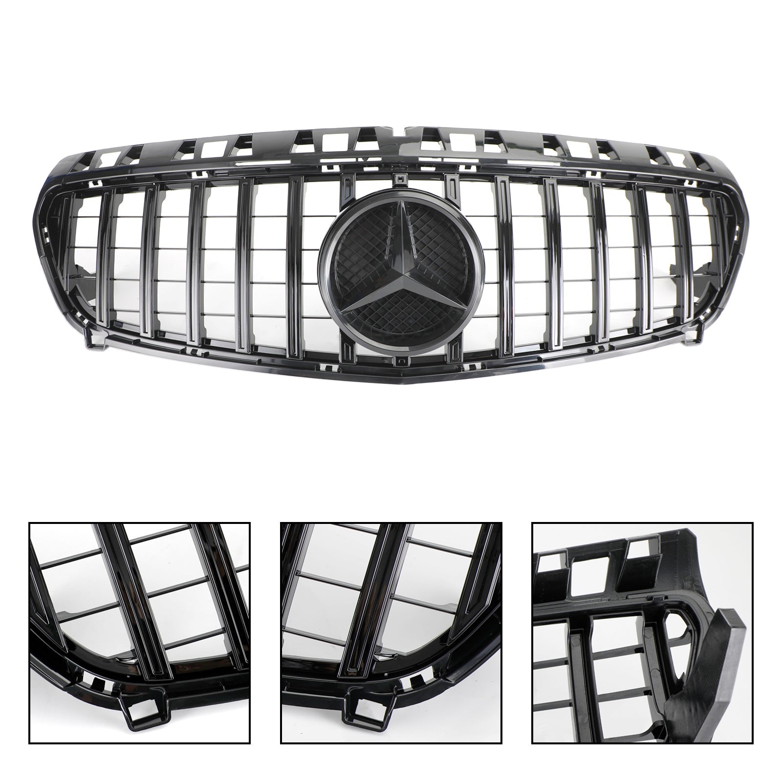 Mercedes-Benz A-KLASSE 2013-2015 W176 Glanzend zwarte voorbumpergrille