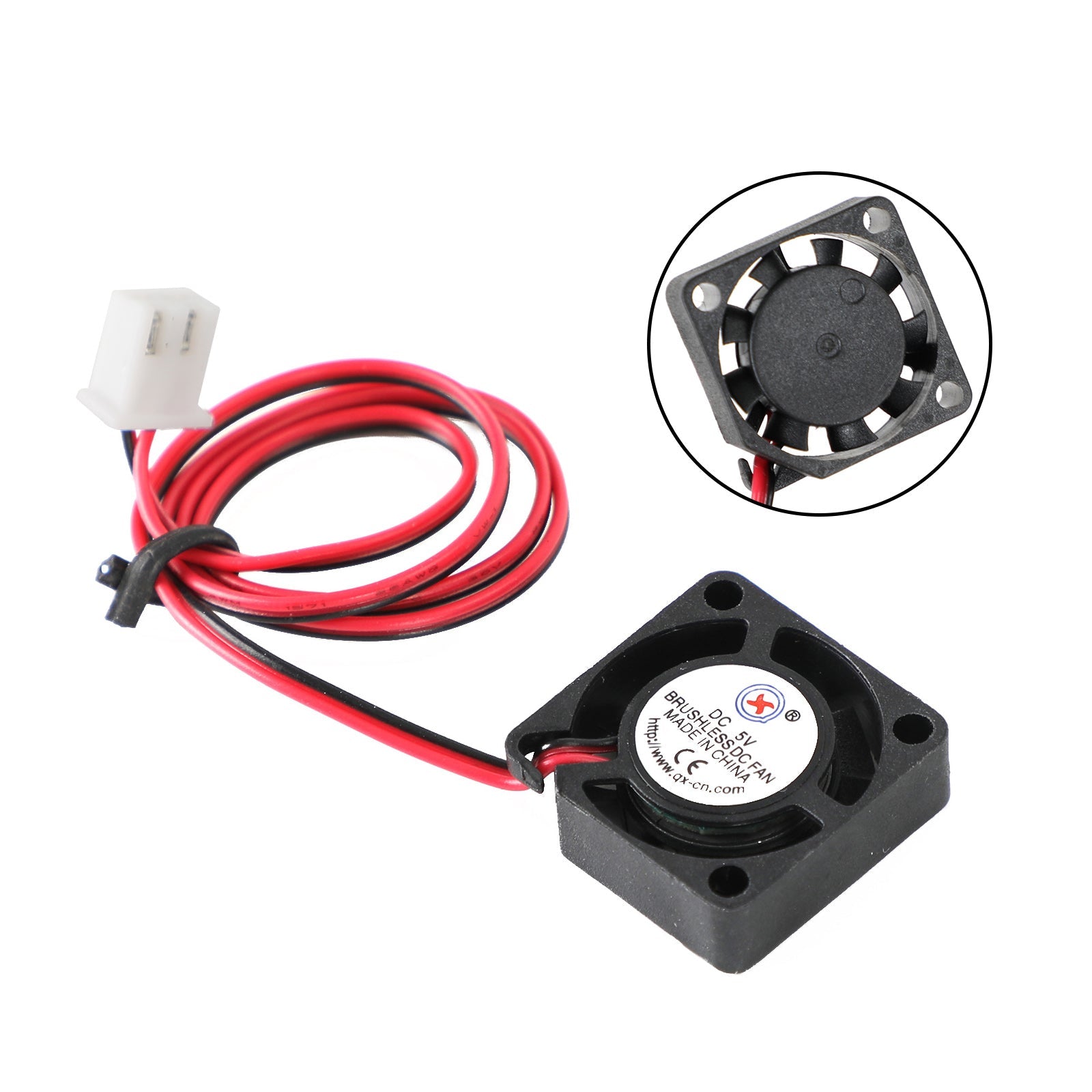 Ventilador de refrigeración DC sin escobillas, 5V, 2006, 20x20x6mm, manga, 2 pines, cable