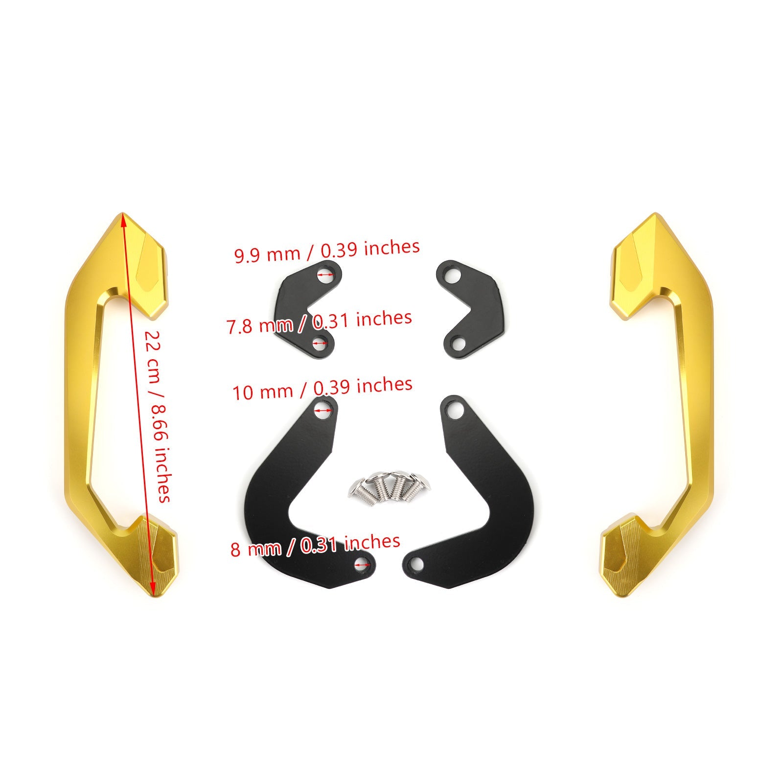 Armsteun handhouder voor motorfiets achterpassagier voor Honda CB650R 2019-2020 Generiek