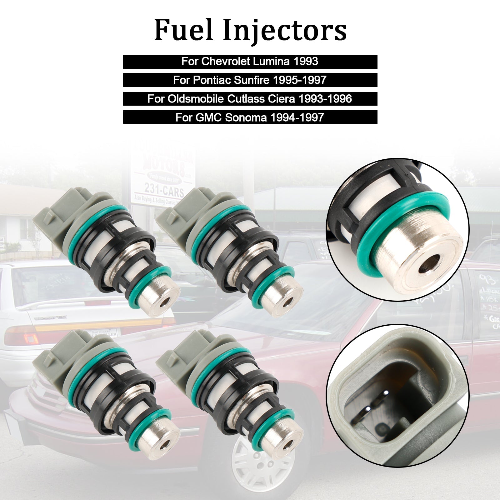 4 Stuks Brandstof Injectoren 17113124 Fit Chevy Fit Buick Pontiac 2.2L 17113197