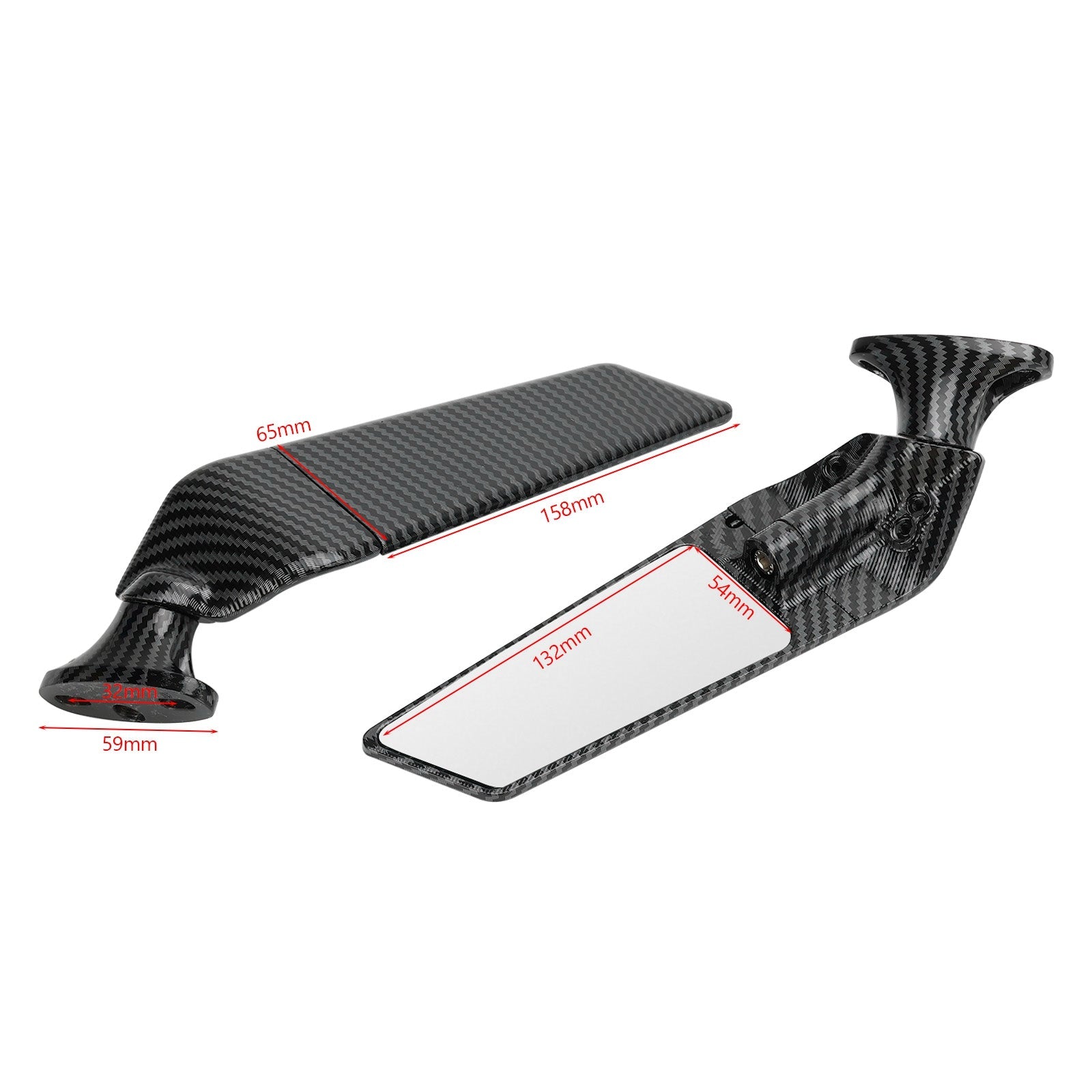 2011-2018 Honda CBR125R SWIVEL WING WING FIN RESTRAVIEW