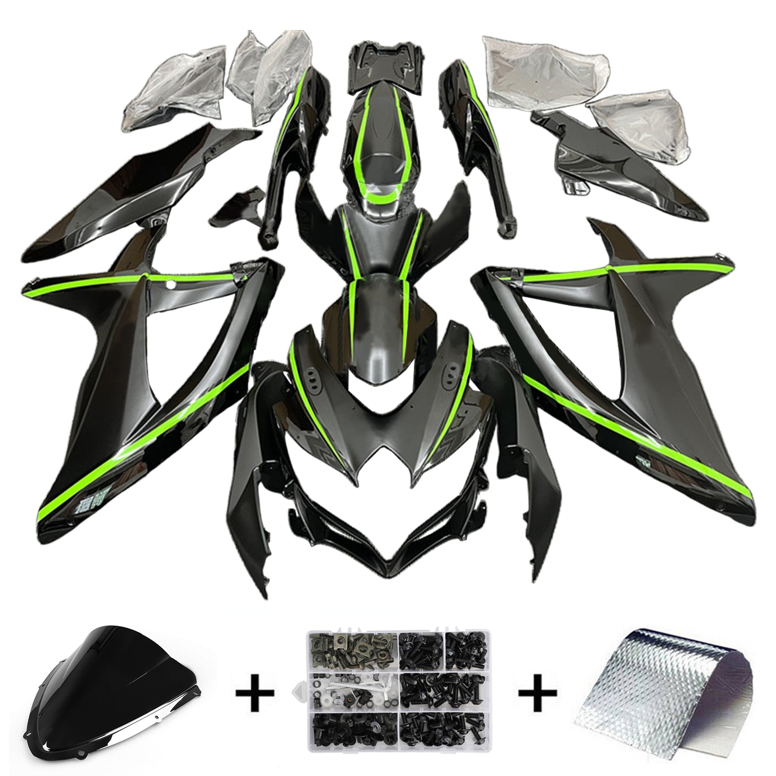 2008-2010 Suzuki GSXR 600/750 K8 Kuipset Carrosserie Kunststof ABS