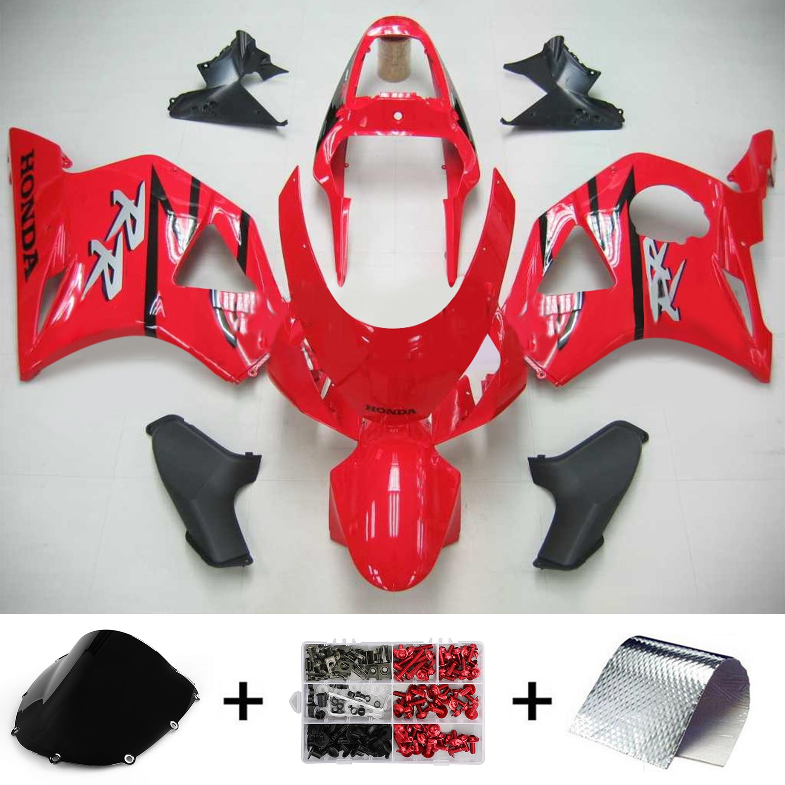 2002-2003 Honda CBR954 Amotopart vstrekovacia kapotážová súprava karoséria Plast ABS #105