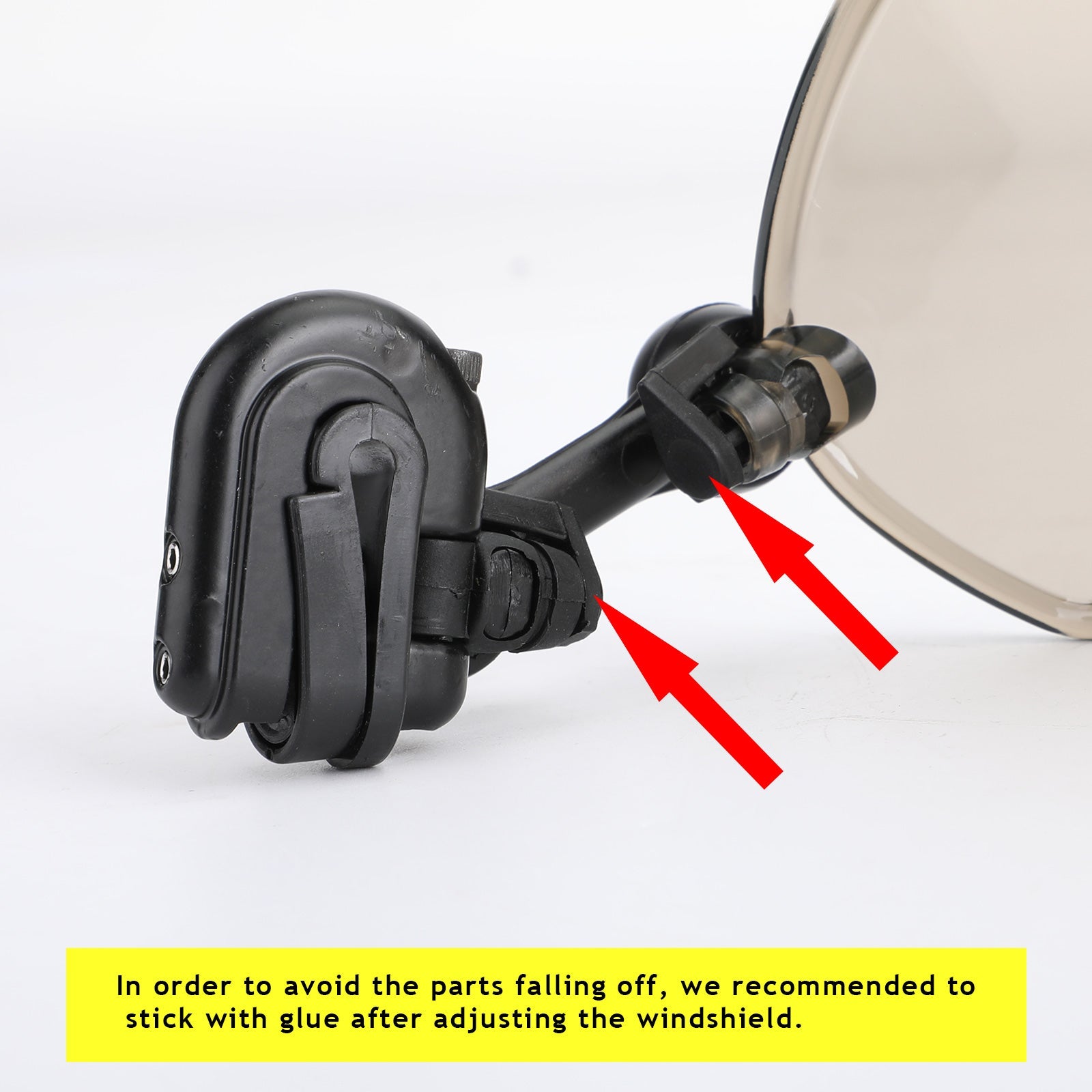 Extension de pare-brise à Clip réglable pour moto, déflecteur de vent