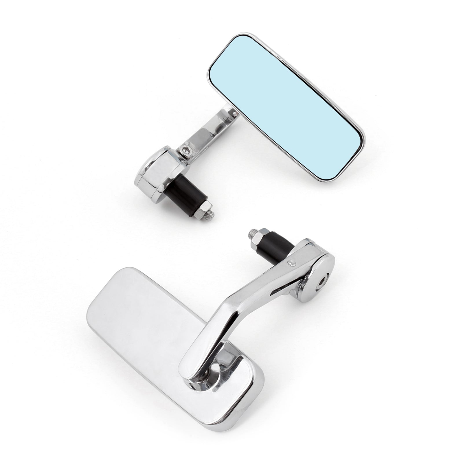 Universell motorsykkel 7/8" 1" Styrefeste Bakspeil Krom Generisk