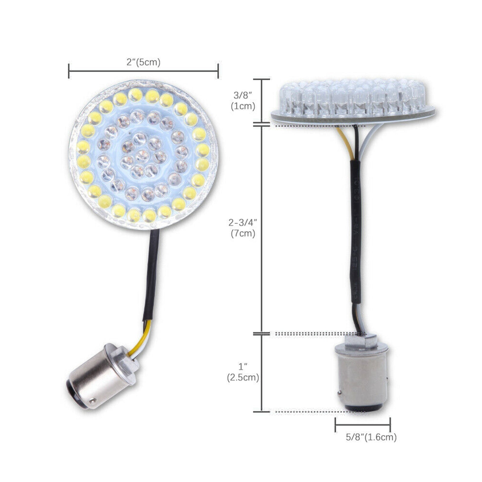 1156 Luces LED traseras de inserción de señal de giro para Dyna Touring Street Road Glide 883 ámbar