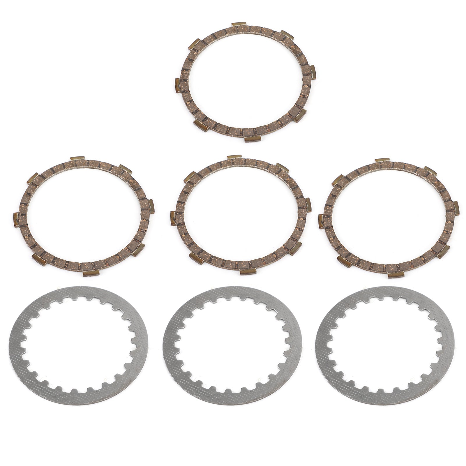 Kopplingssats stål & Friktionsplattor för Yamaha YB100 DX100 L5 L5T L5TA 1969-1987 Generisk