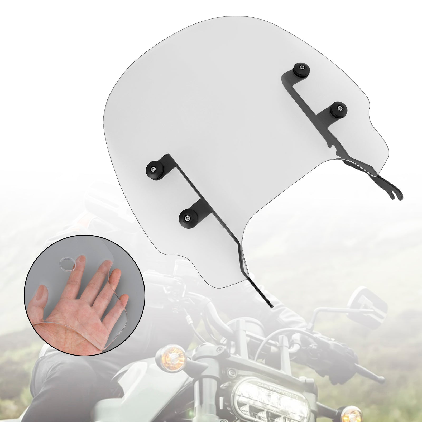 Parabrisas de motocicleta ABS apto para Sportster S RH1250 2021-2022 Fedex Express