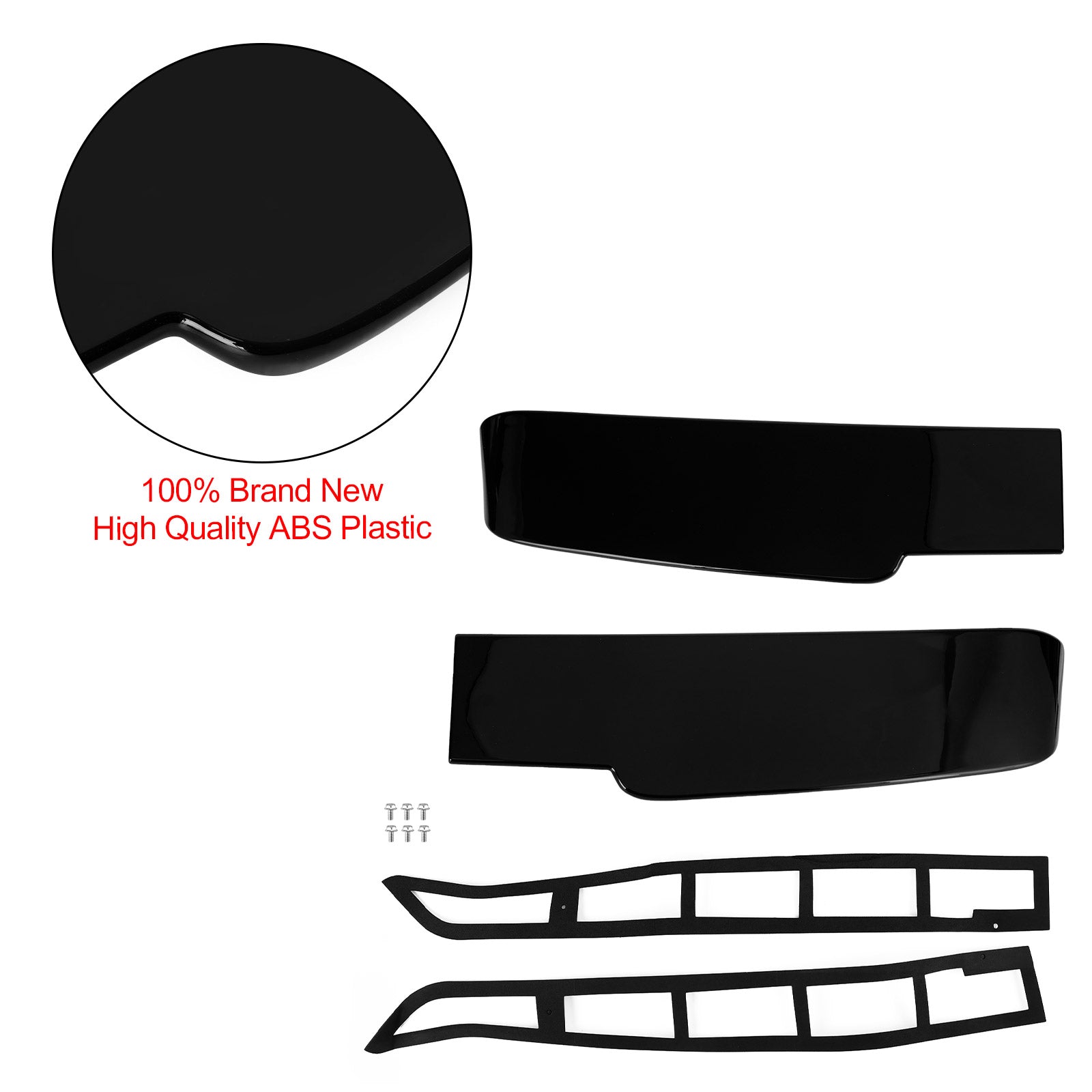 2004+ VW Transporter T5 T5.1 T6 T6.1 Twin (Barn) Door model Black Premium Barn Door Spoiler