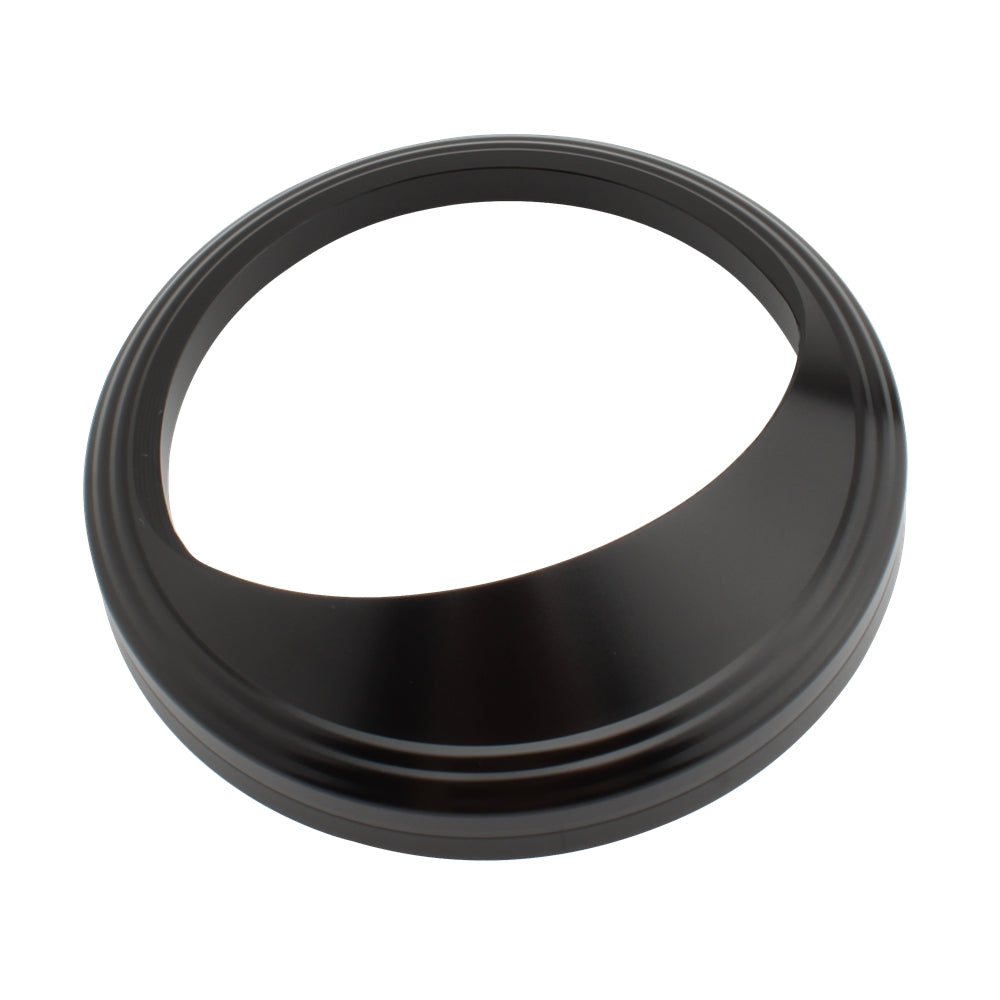 5" Snelheidsmeterbehuizing Toerentellerdekselbescherming voor Glide Softail Fat Boy Fxst Zilver