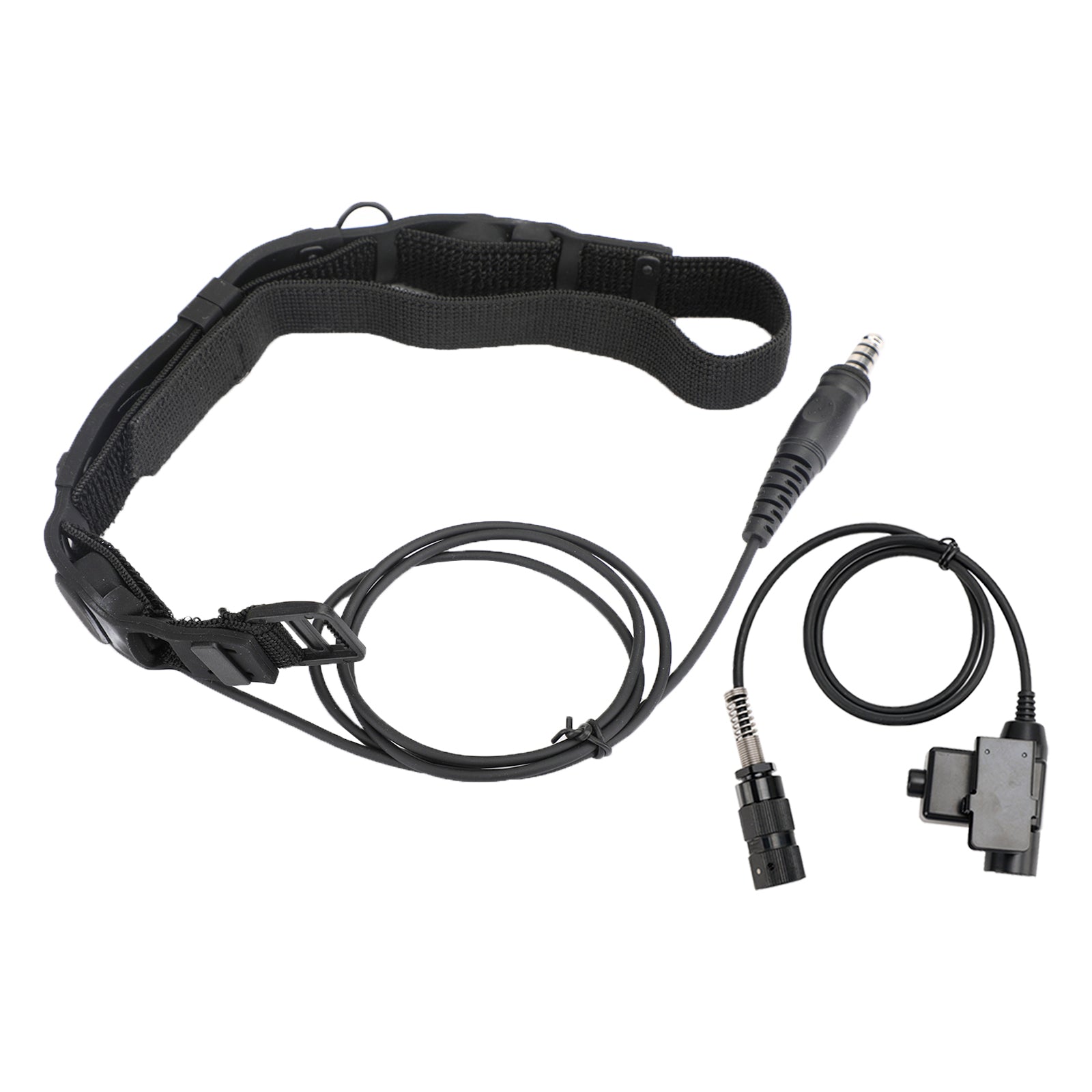 För A/PRC148 PRC152 U329 6-stift U94 PTT THROAT Tube 7.1mm Plug Tactical Headset