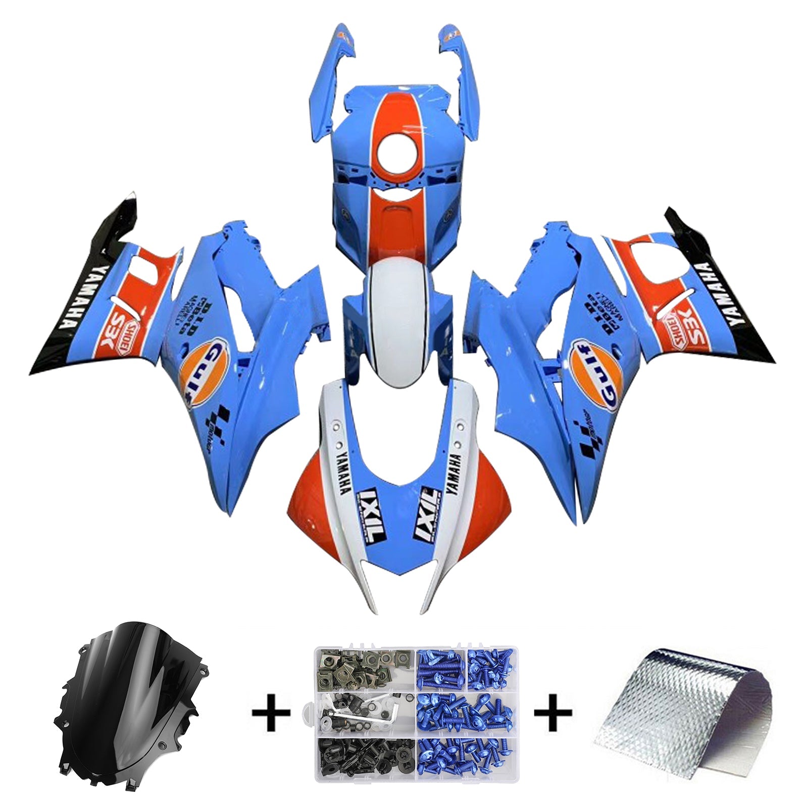 Kit de carénage Yamaha YZF-R3 R25 2019-2021, carrosserie en plastique ABS