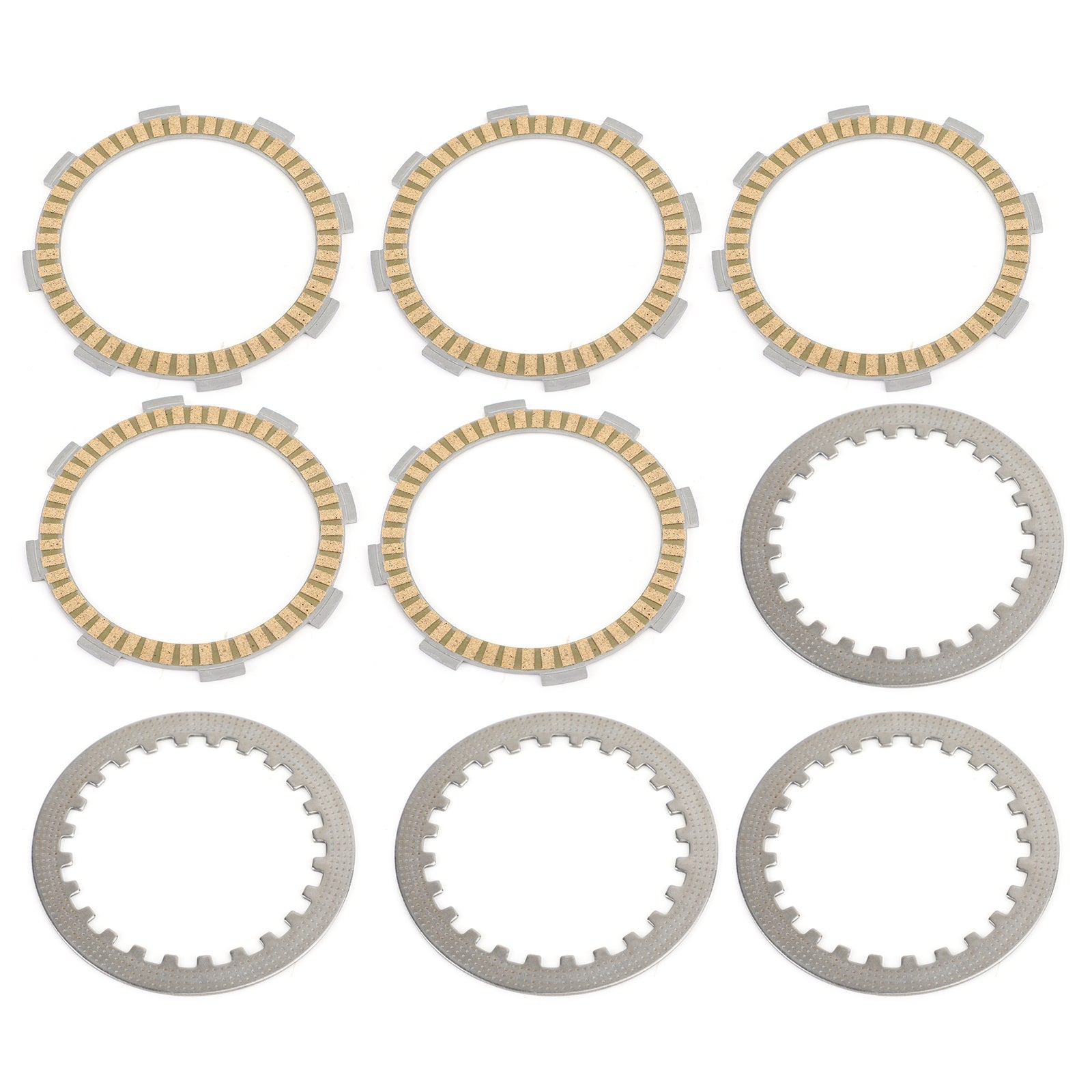Koppelingsset staal & Wrijvingsplaten voor Honda CR80 CB SL CD CLR XLR XR CM 100 125 Generiek