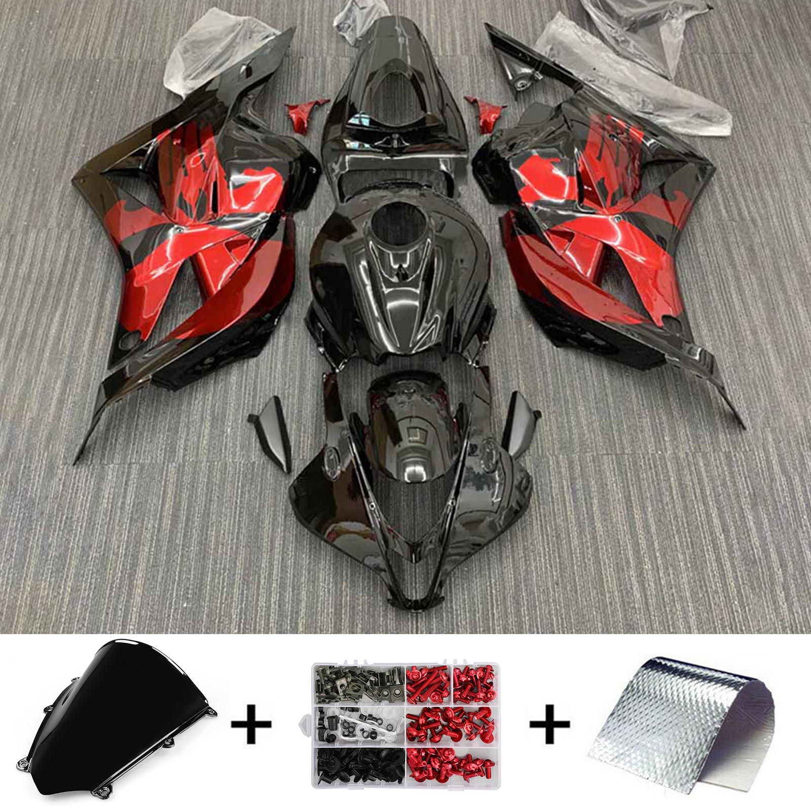 2009-2012 Honda CBR600RR F5 Kit de carénage Kit de carrosserie Plastique Abs