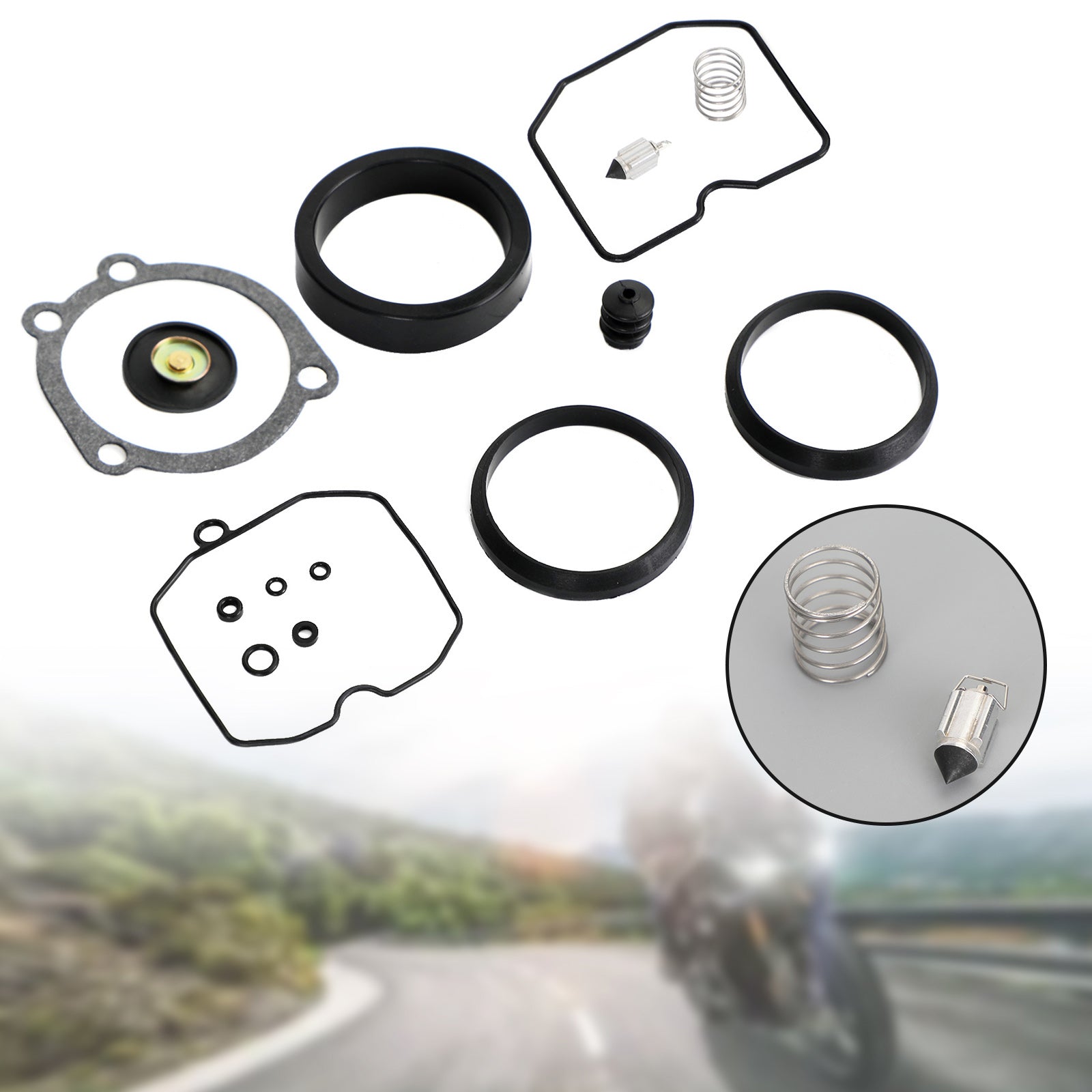 Förgasare Carb Rebuild Kit Fit för CV Type 1990-Up XL 883 1200 Softail Dyna Generic