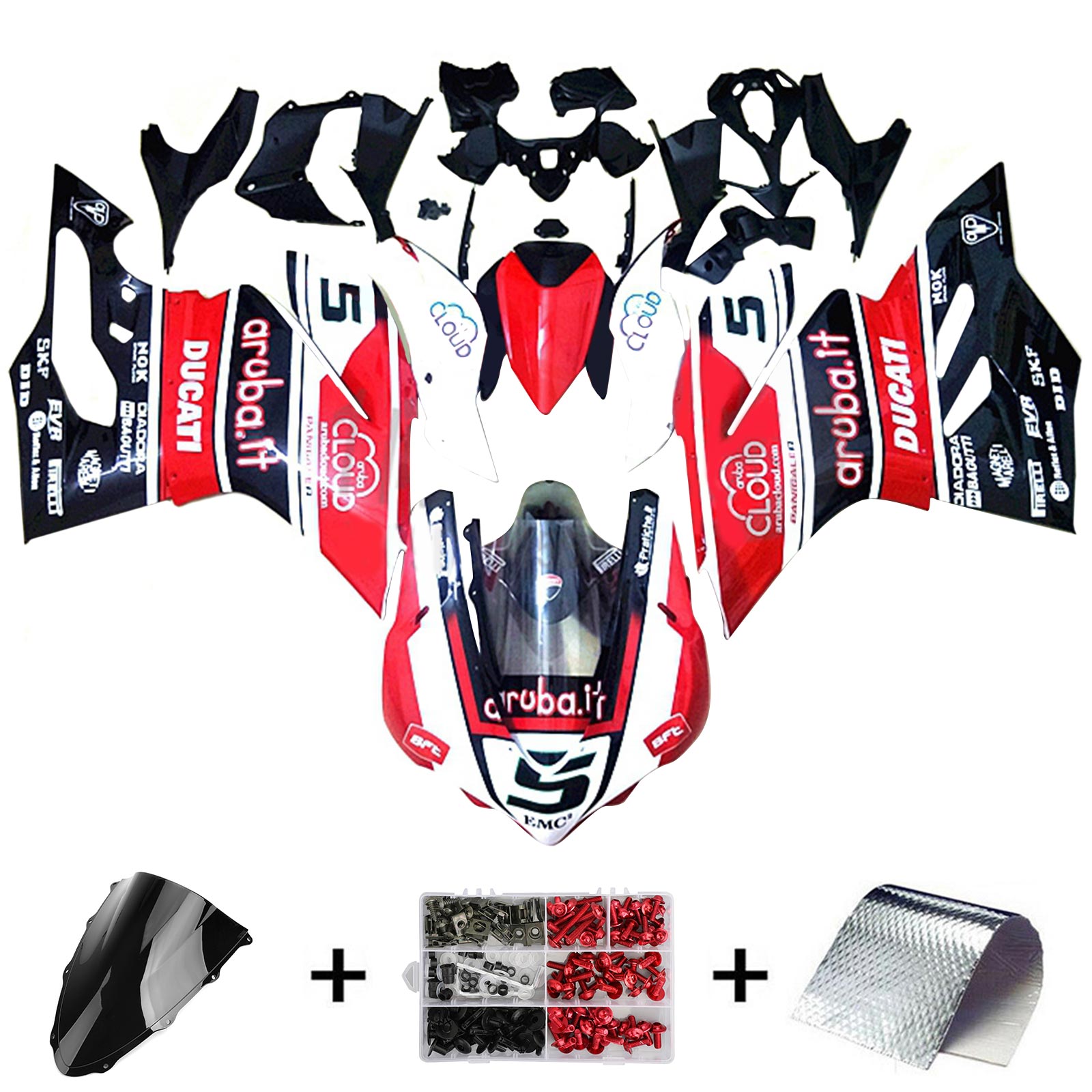 2015-2020 DUCATI 1299 959 Kit de carénage Kit de carrosserie Plastique Abs