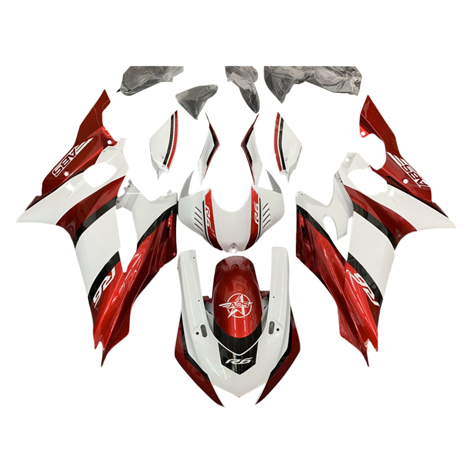 Kit de carénage Yamaha YZF-R6 2017-2022, carrosserie en plastique ABS