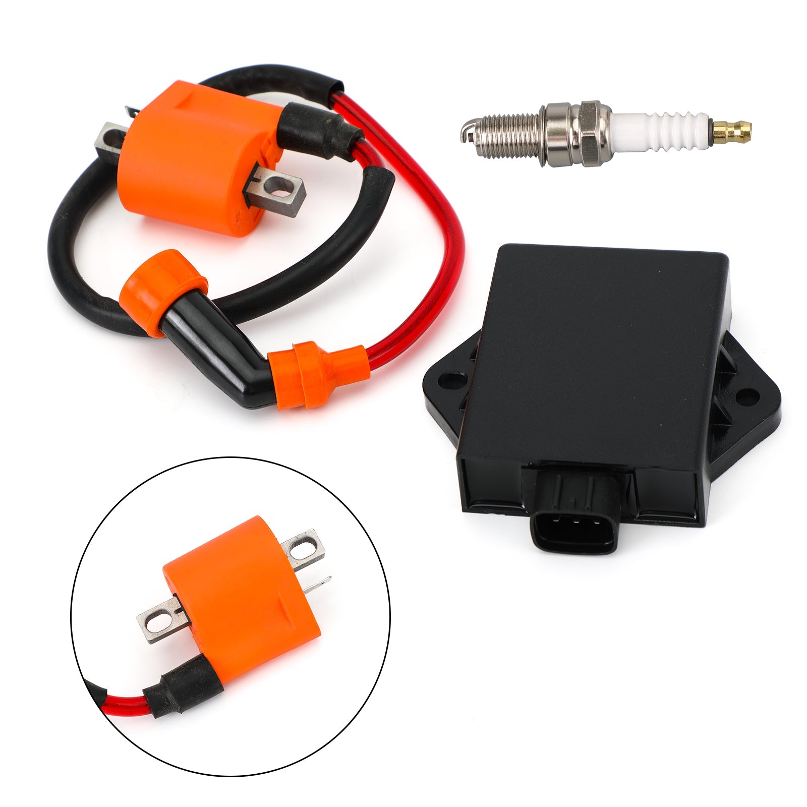 Bobine d'allumage bougie d'allumage CDI adaptée pour Arctic Cat 300 1998-2005 2x4 4X4 3530-011 générique