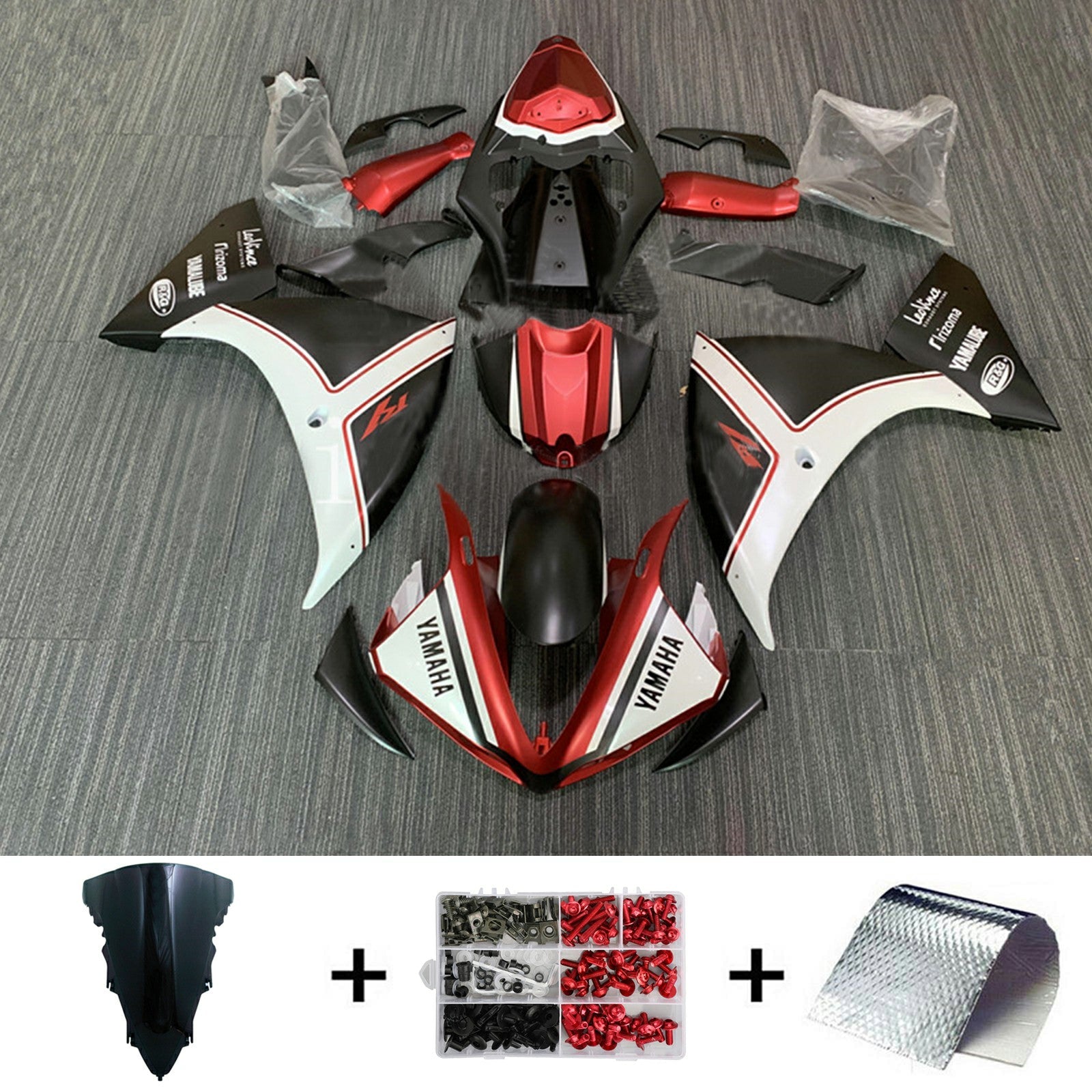 2009-2011 Yamaha YZF 1000 R1 Kit de carenado de inyección Carrocería Plástico ABS # 171