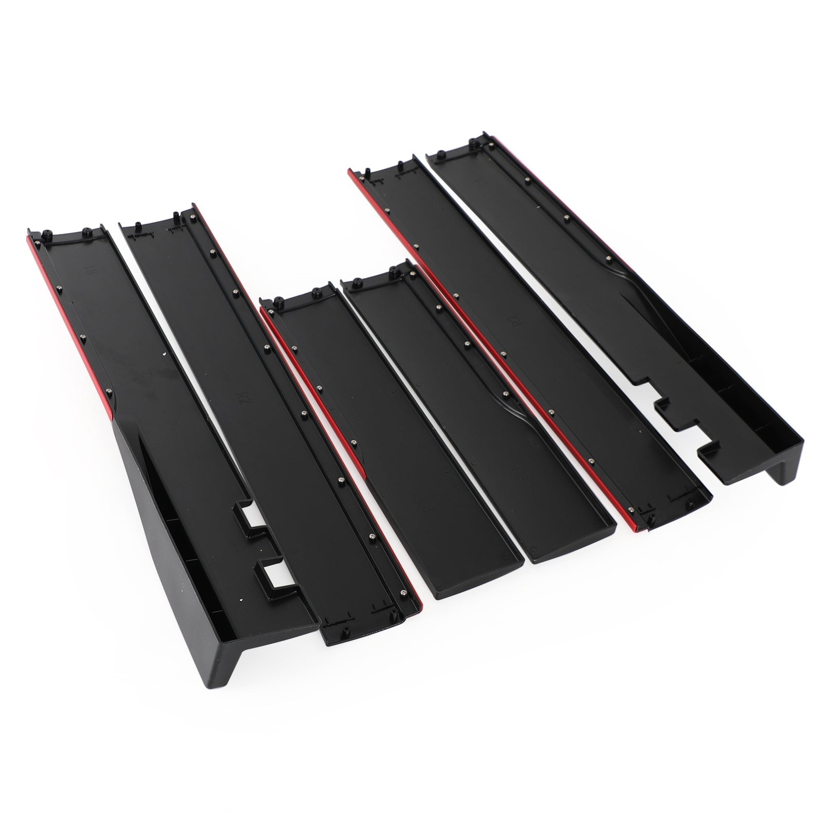 78.7" Extensions de jupes latérales universelles, séparateurs de bas de caisse, lèvre en polypropylène