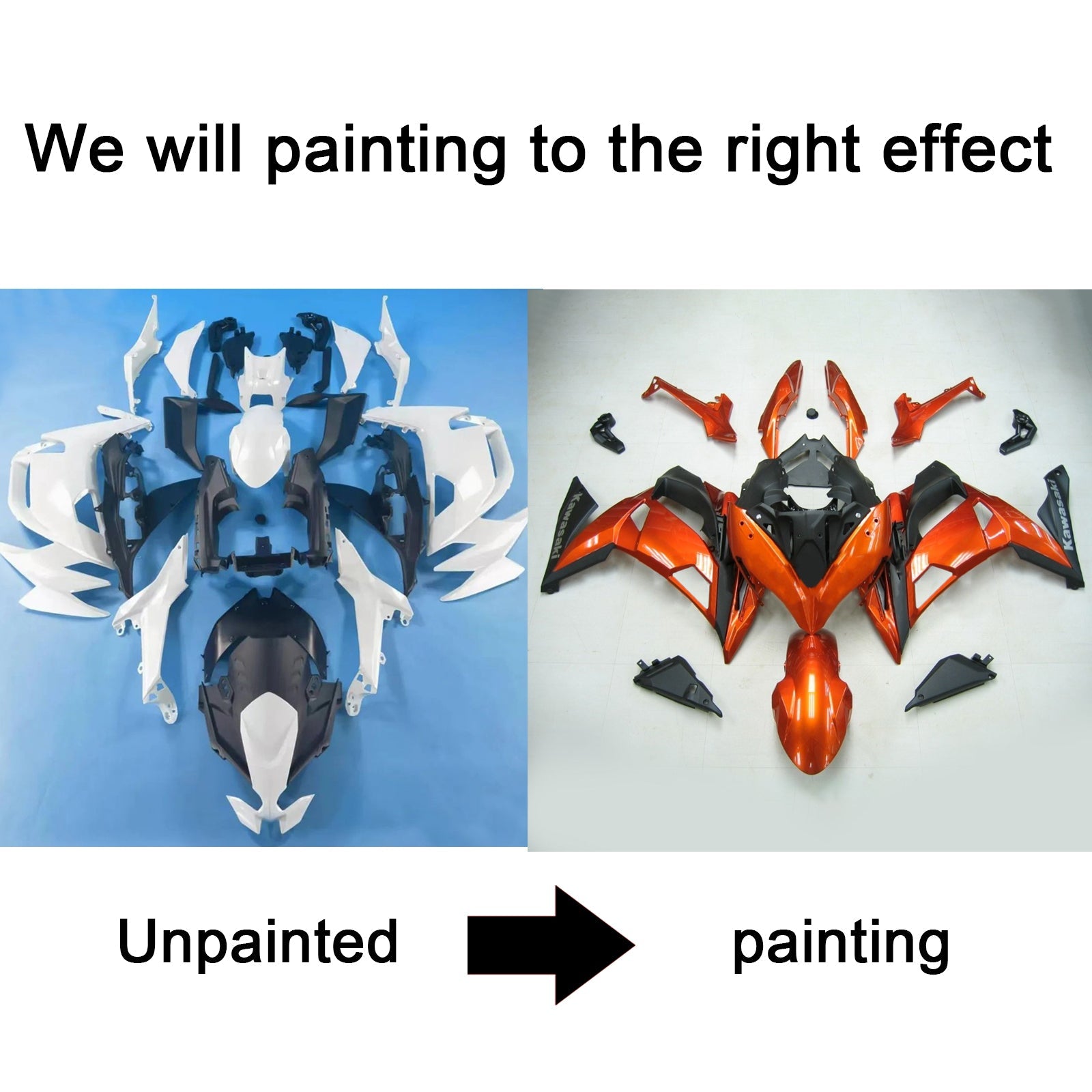 2020-2024 Kawasaki ER-6F Ninja650 injectiekuipset carrosserie ABS #101