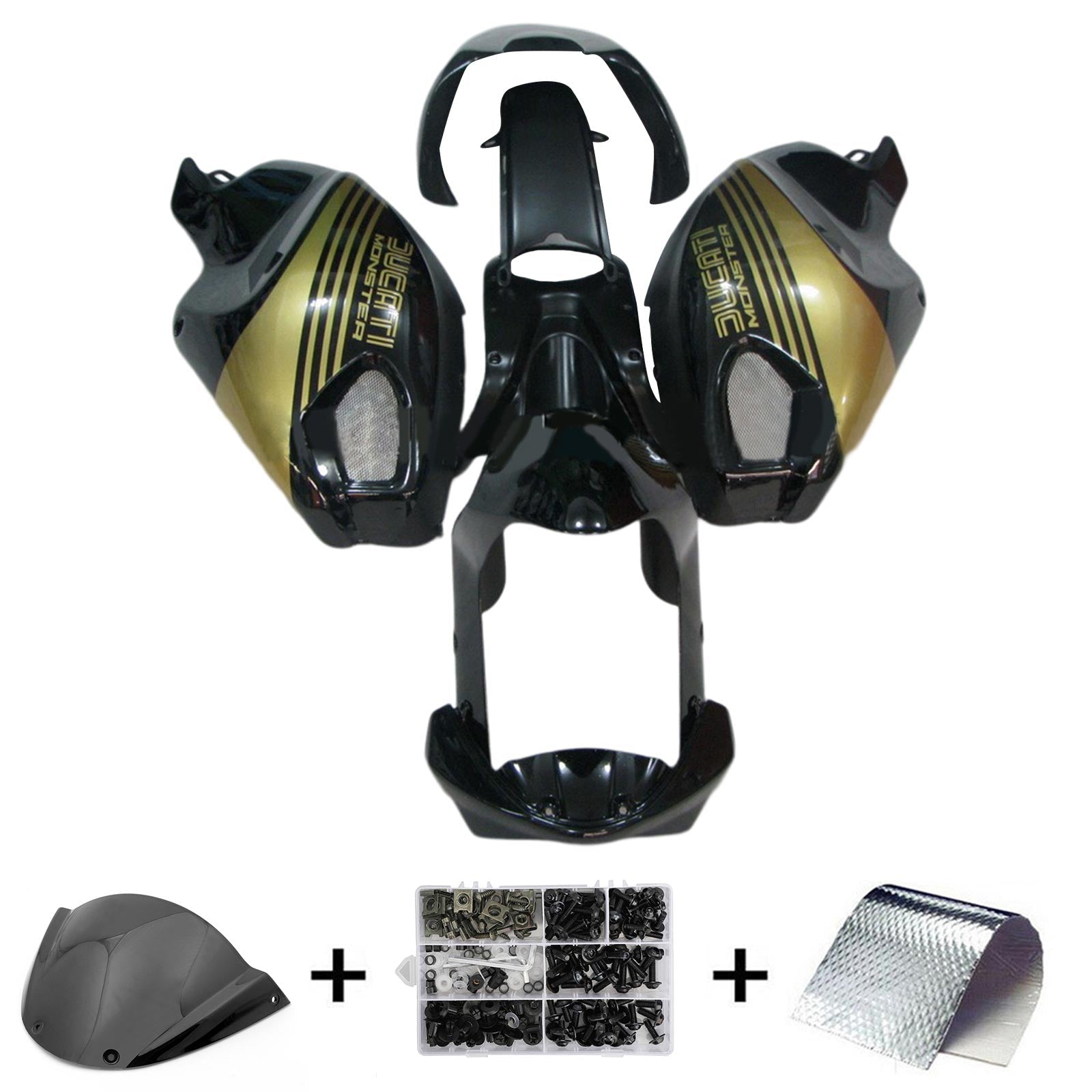 Toutes les années Ducati Monster 696 796 1100 S EVO FAIRING Kit Bodywork