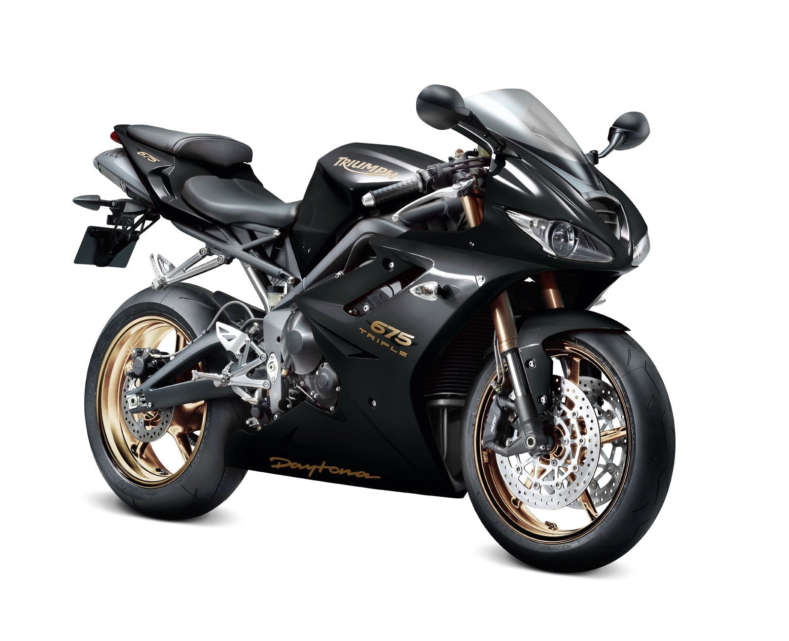 2006-2008 Triumph Daytona 675 Black Bodywork Fairing ABS Injection Molding 5# Generic