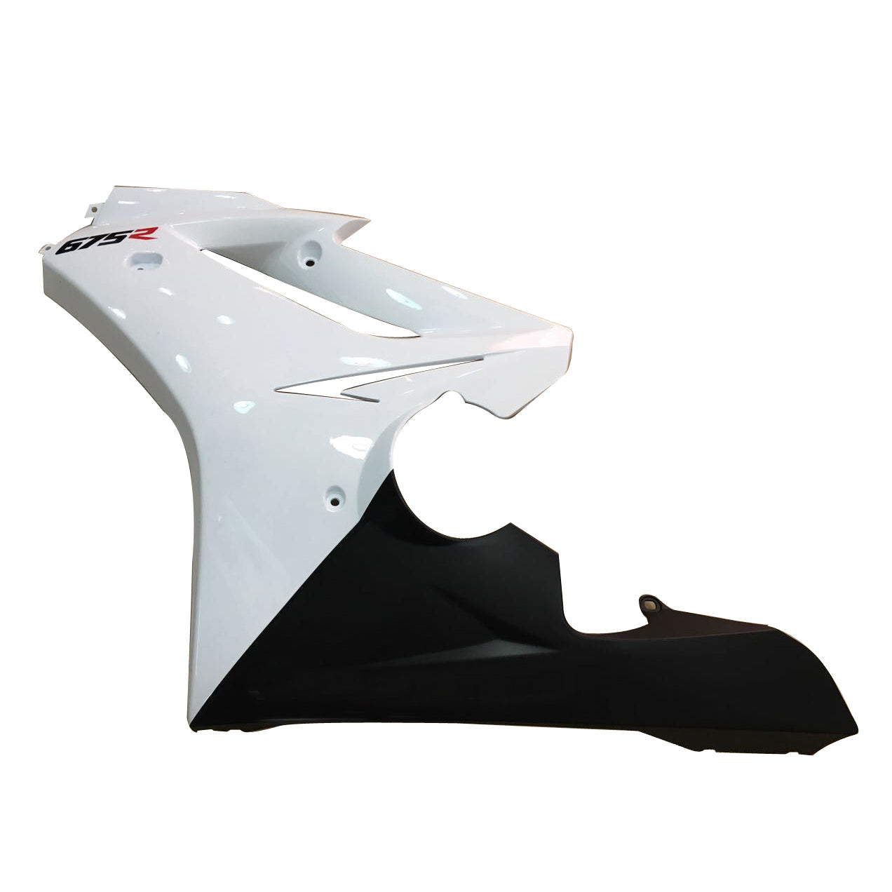 2006-2008 Triumph Daytona 675 White Black Bodywork Fairing ABS Injection Molding 6# Generic