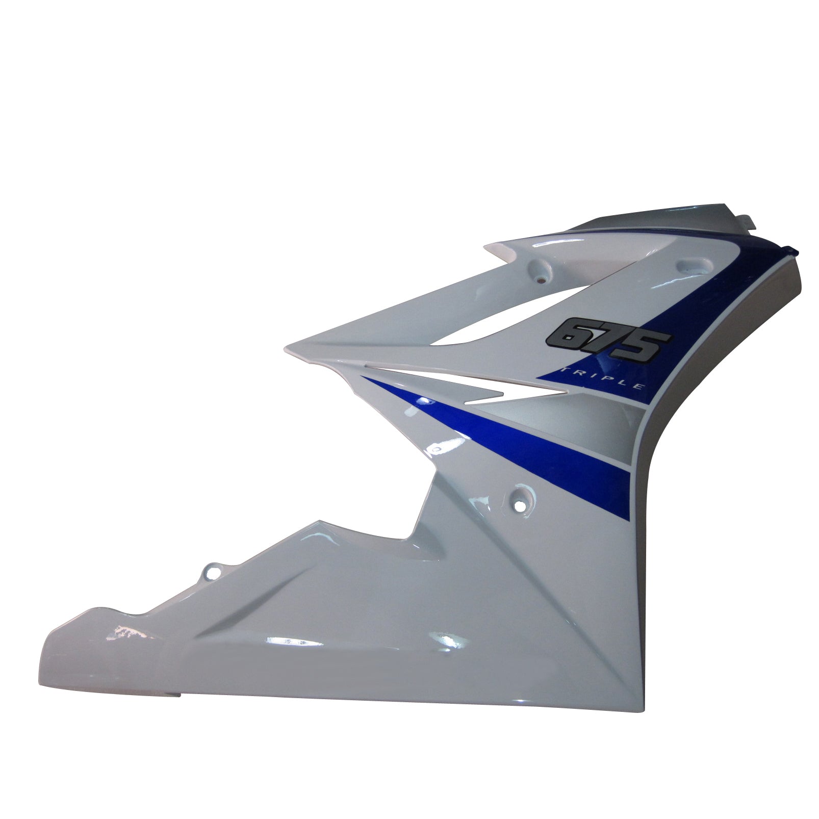 2006-2008 Triumph Daytona 675 White Blue Bodywork Fairing ABS Injection Molding 7# Generic