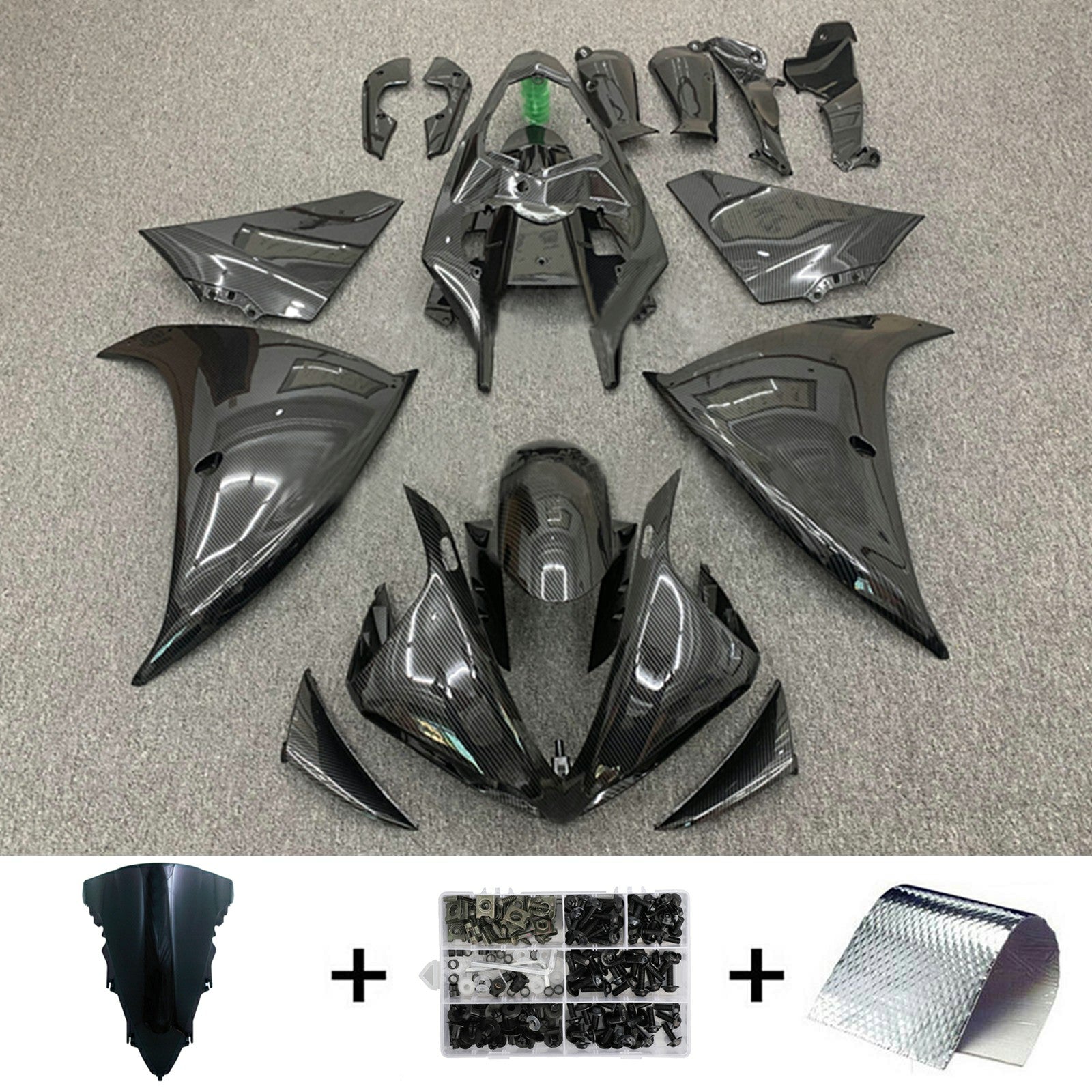 2009-2011 Yamaha YZF 1000 R1 Kit de carenado de inyección Carrocería Plástico ABS # 174
