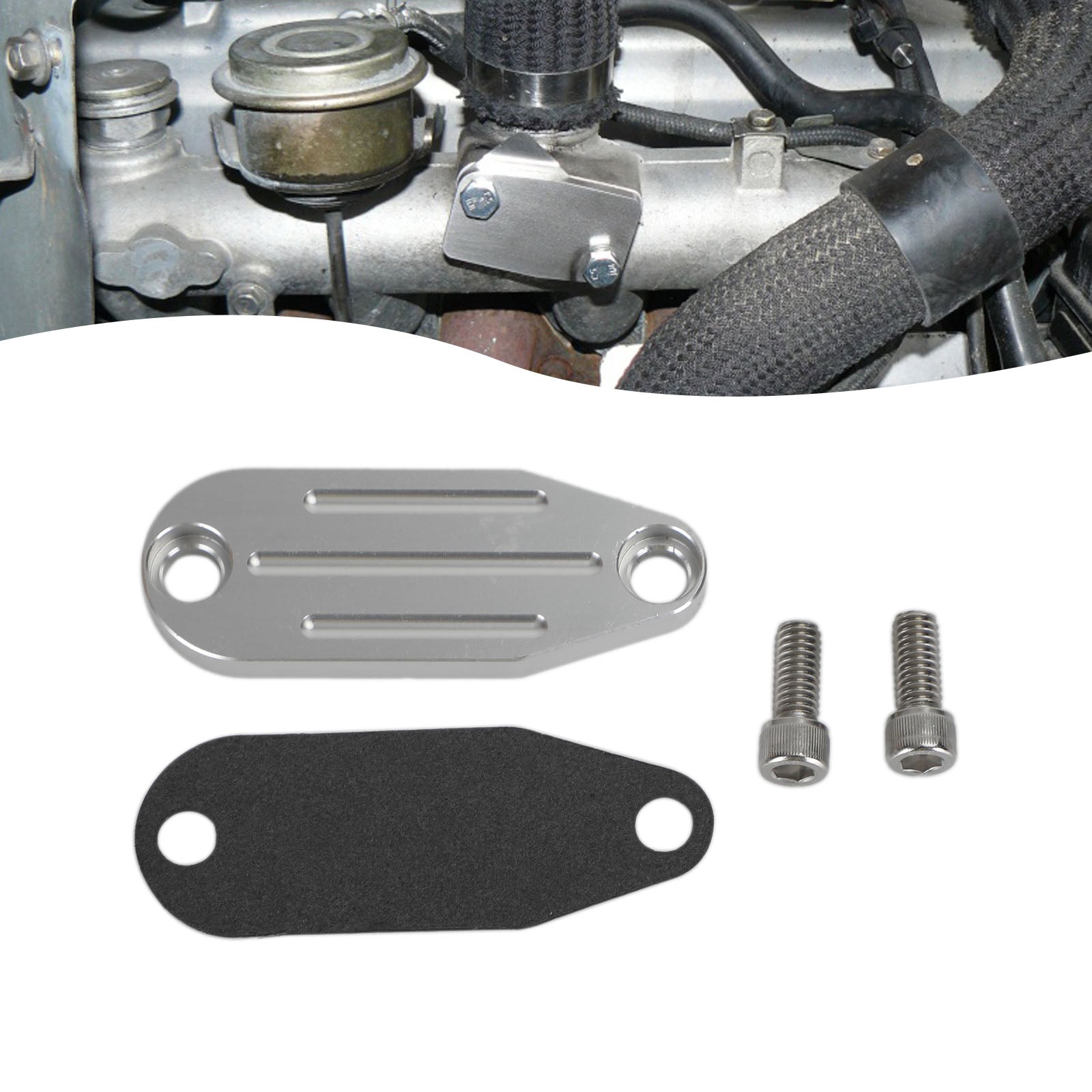 EGR Supprimer Block Block Off Off-Plate Kit pour GM 2.0, 2.2, 2.5, 2.8, 3,0, 3,8, 4.3, 4.9, 5.0, 5.7, 6.6, 7.4, 8.2 générique