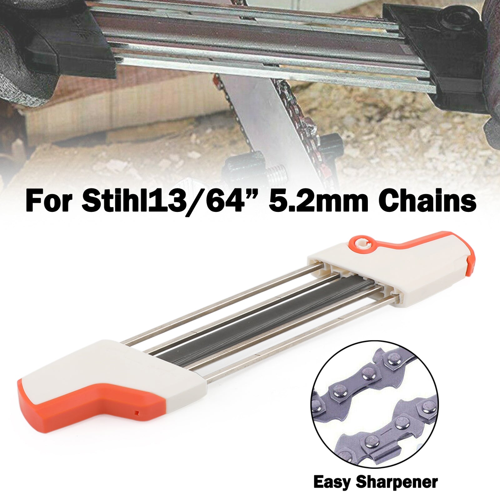 4-5,5 mm 2 en 1 5 Meilleur kit d'outils d'aiguisation de chaîne de tronçonnerie facile Easy File pour stihl f2