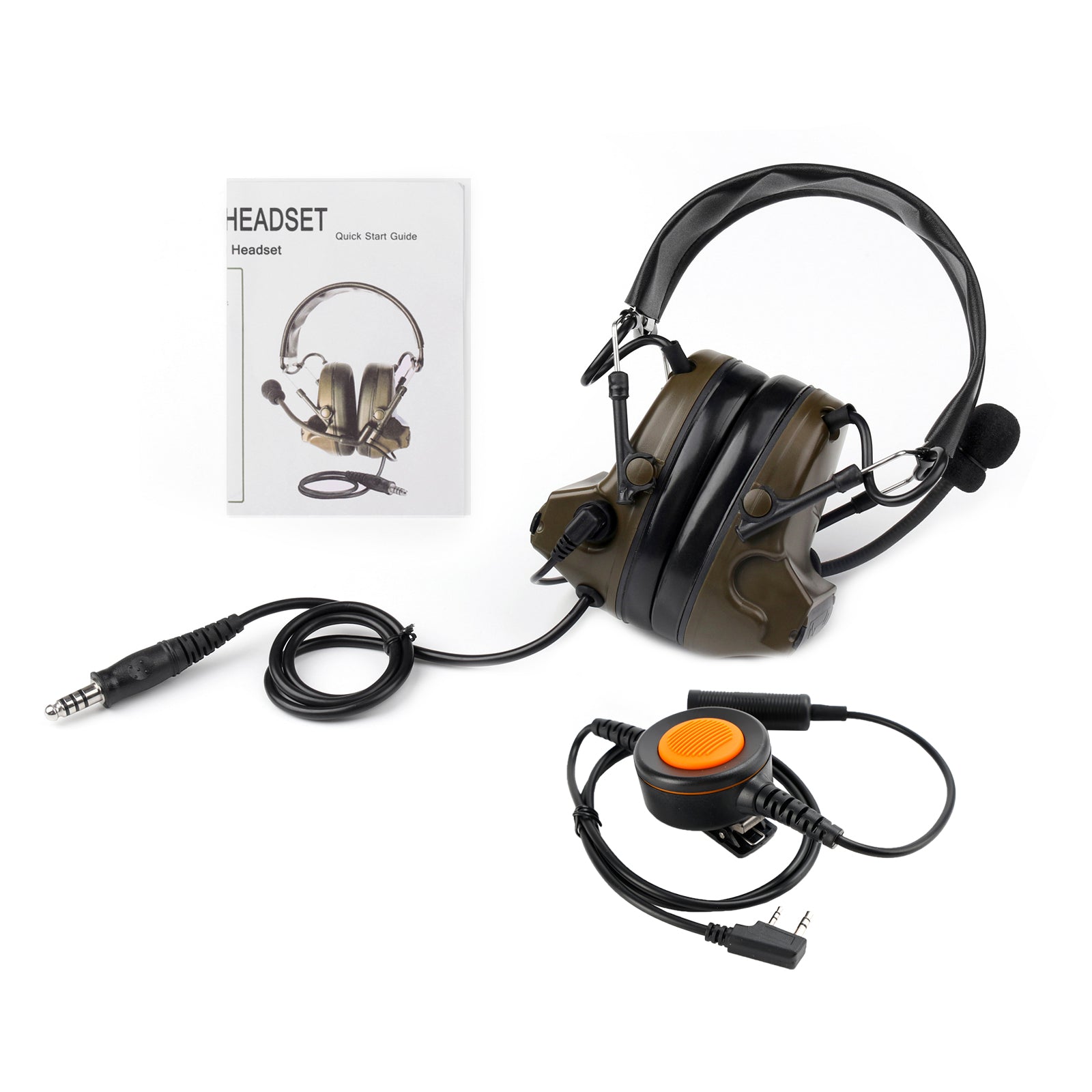 Z Tactical H50 Headset 6 brod U94 PTT pour Kenwood Th-D7 Th-F6 Th-K2 Th-21 Th-28