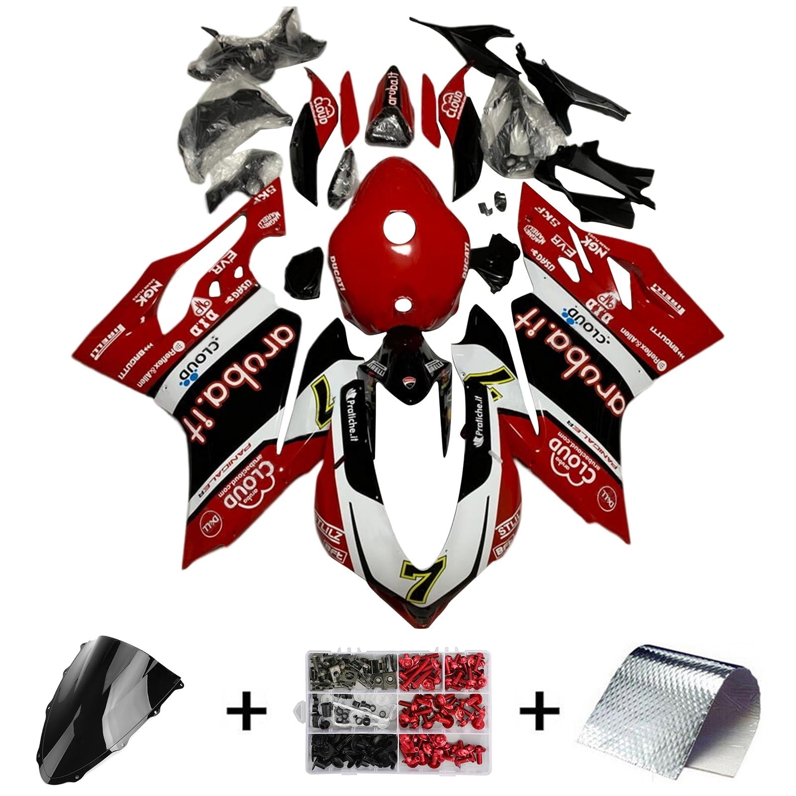 2015-2020 Ducati 1299 959 Kit Carénage Carrosserie Plastique ABS