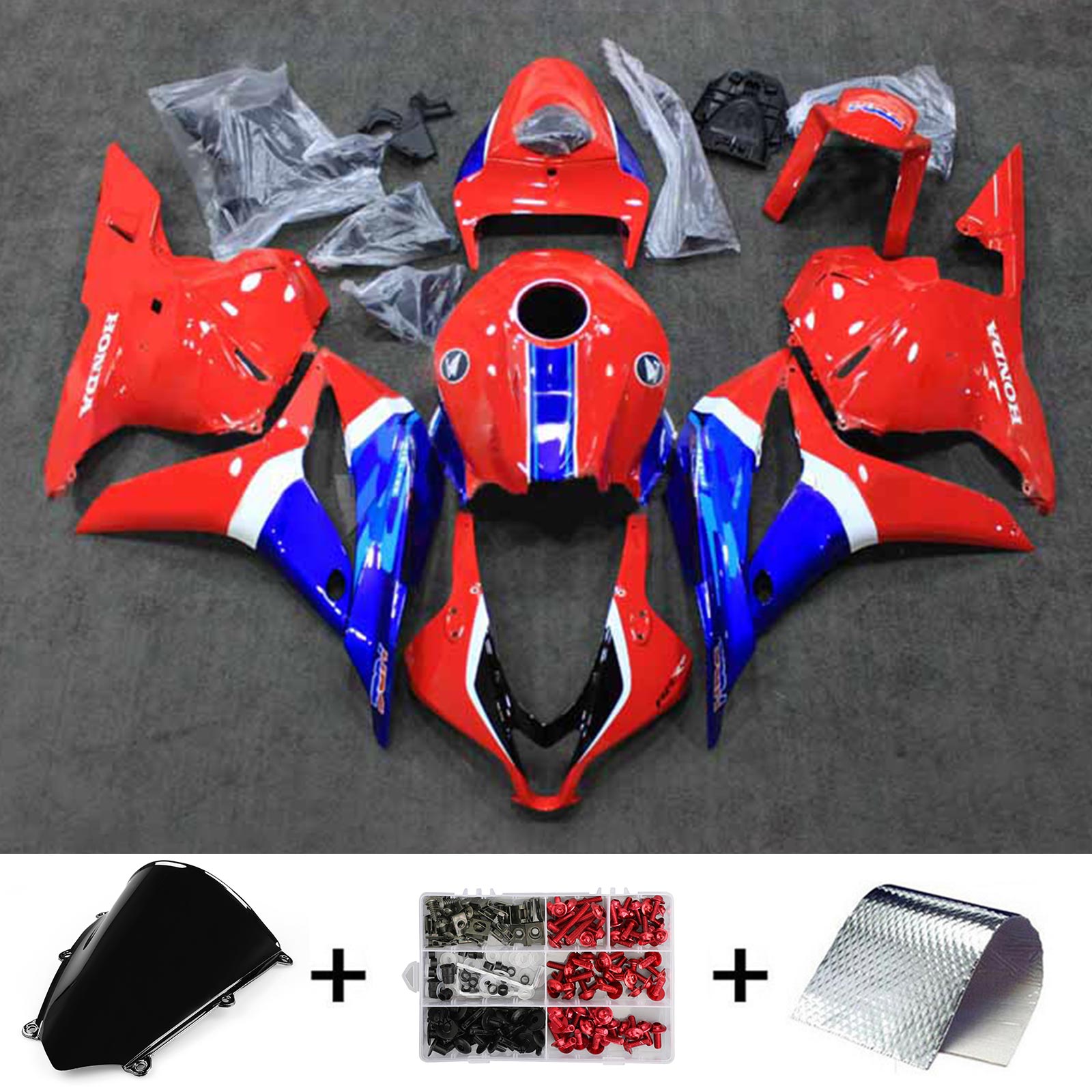 2009-2012 Honda CBR600RR F5 Kit de carénage carrosserie plastique ABS