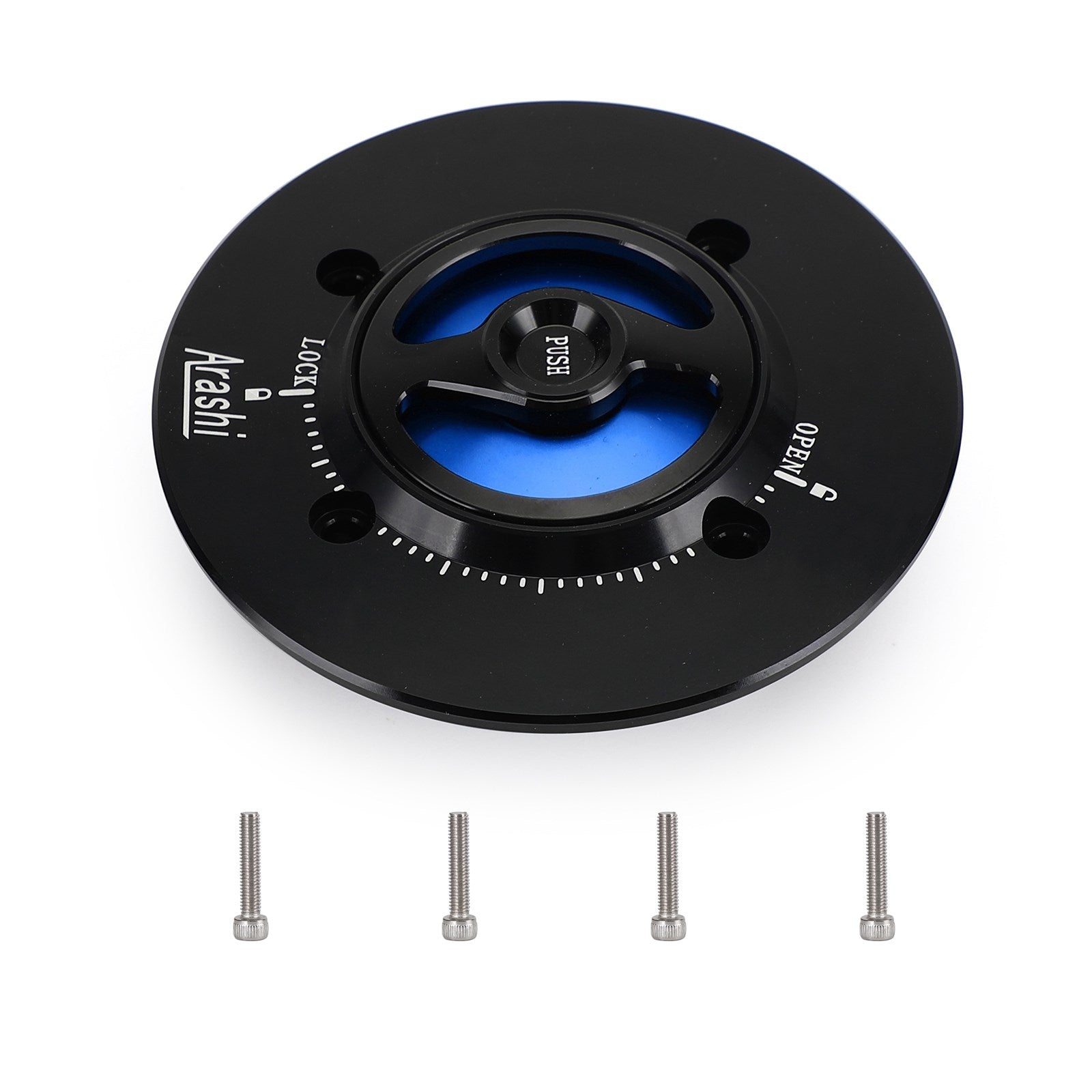 CNC Keyless Fuel Gas Tank Cap Black Fit For Kawasaki EX400 NINJA 400 2018-2019