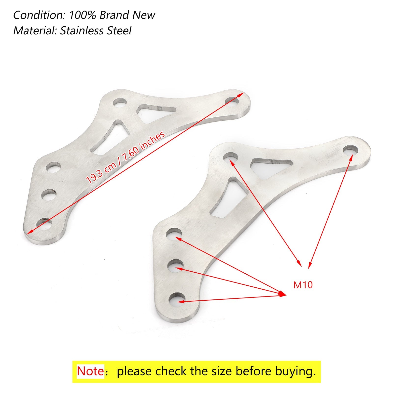 Moto justerbar upphängningslänkskit sänkning för kawasaki z900 2017-up generisk