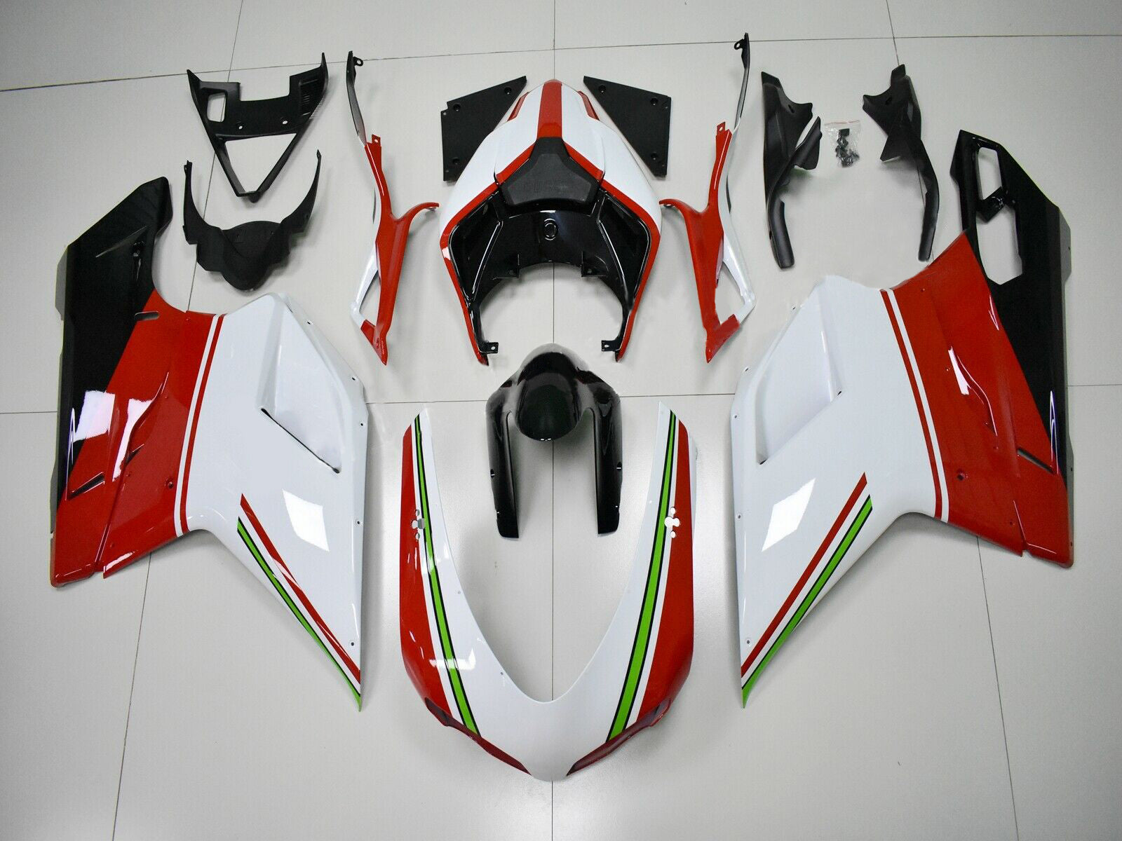 2007-2011 Ducati 1098 1198 848 Kit de carénage carrosserie ABS générique
