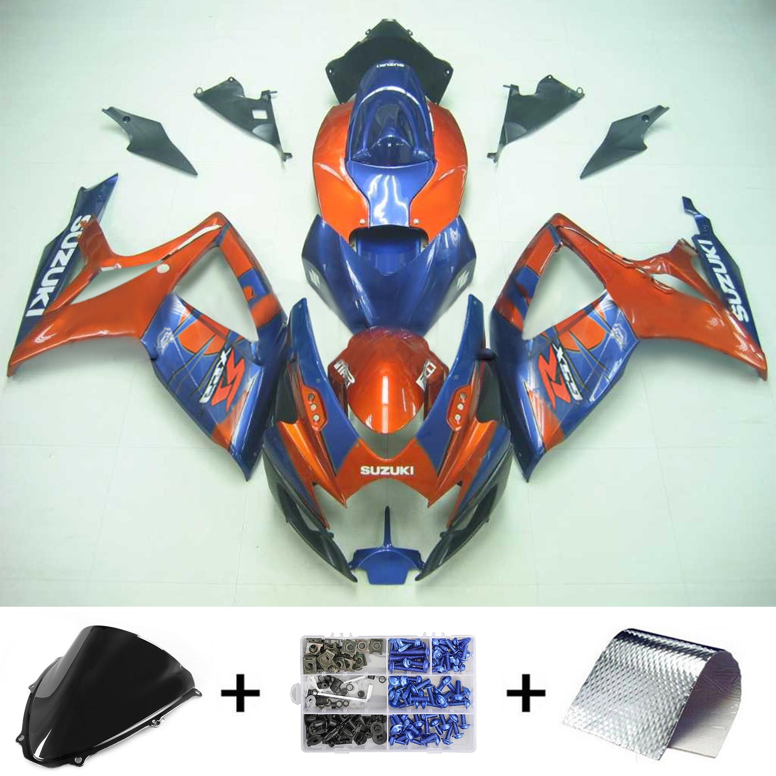 2006-2007 Suzuki GSXR 600/750 K6 AMOTOPT INFECÇÃO KIT BODING TOLYWORK ABS #160