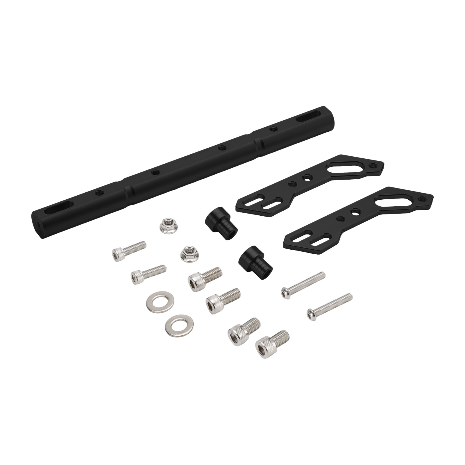 Aluminium stuurbalanshendelaccessoires Cnc-dwarsstang voor motorfiets zilver