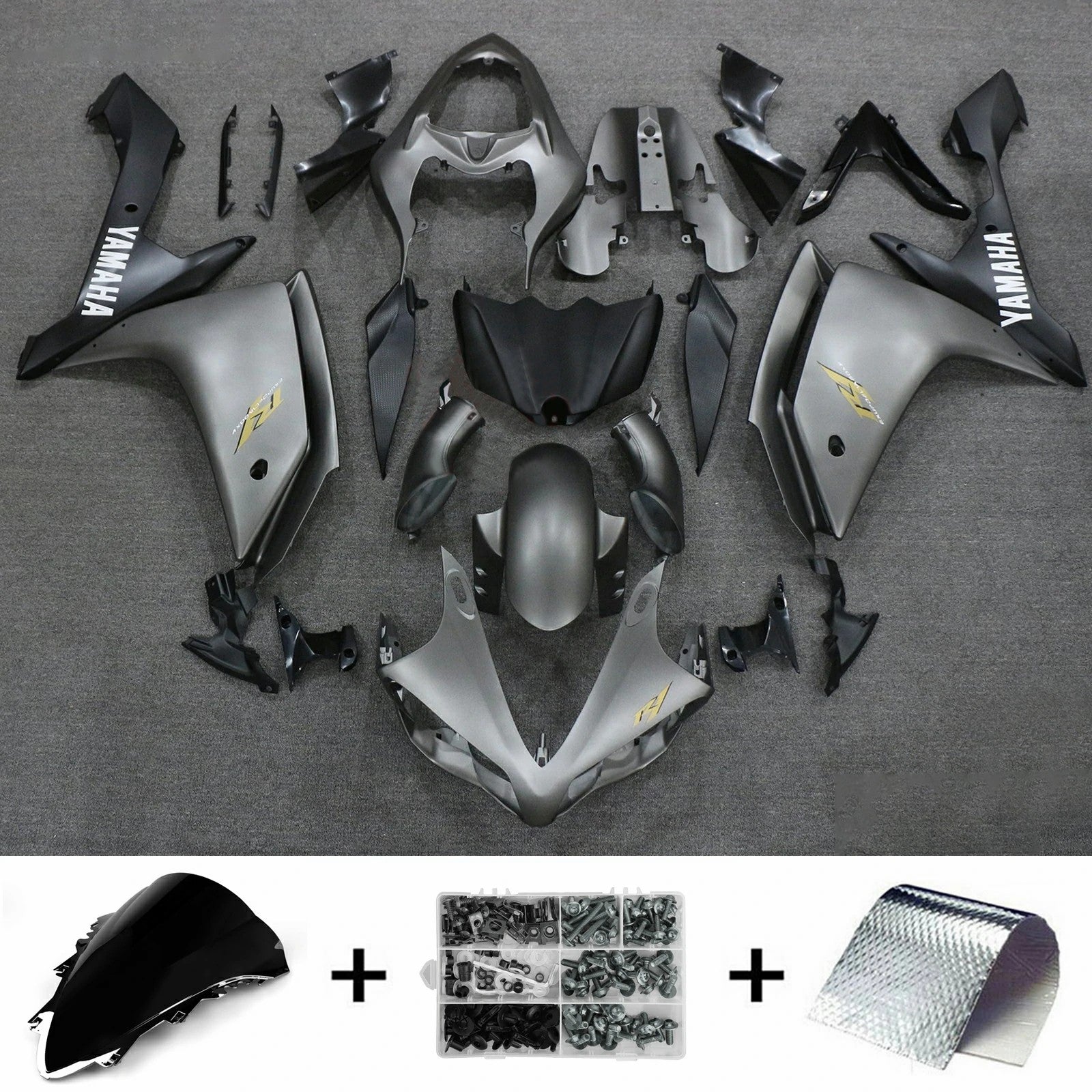 2007-2008 Yamaha YZF 1000 R1 Kit de carénage carrosserie plastique ABS