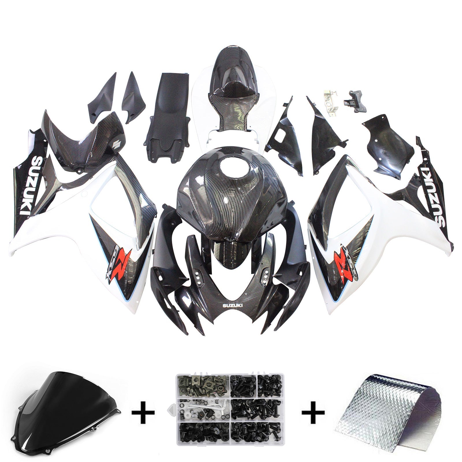 2006-2007 Suzuki GSXR 600/750 K6 Kit de carénage carrosserie plastique ABS
