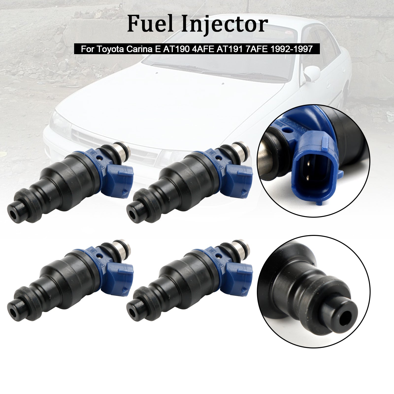 4pcs injektor paliva 23250-02030 Fit Toyota Carina 1992-1997 23209-02030
