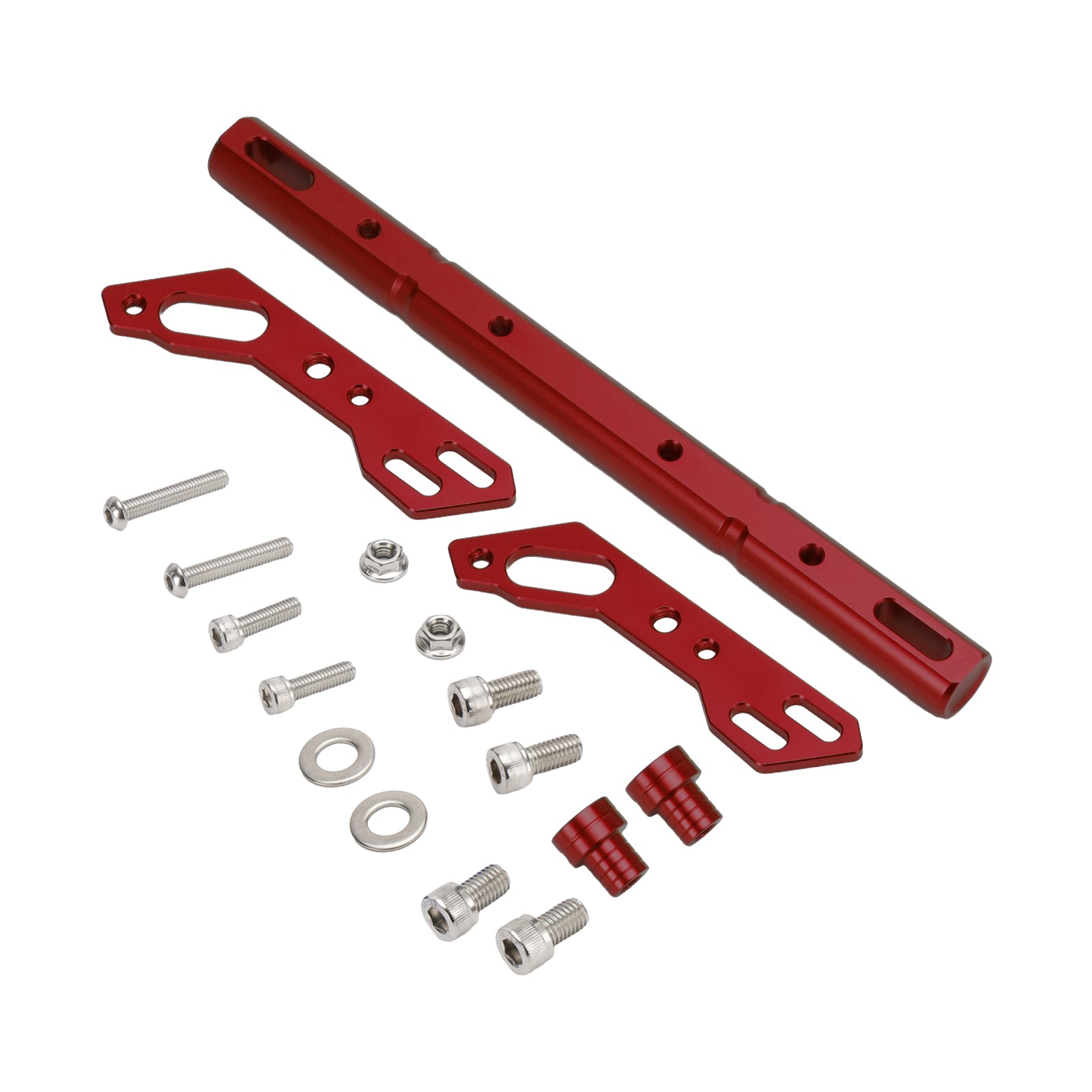 Aluminium stuurbalanshendelaccessoires Cnc-dwarsstang voor motorfiets zilver