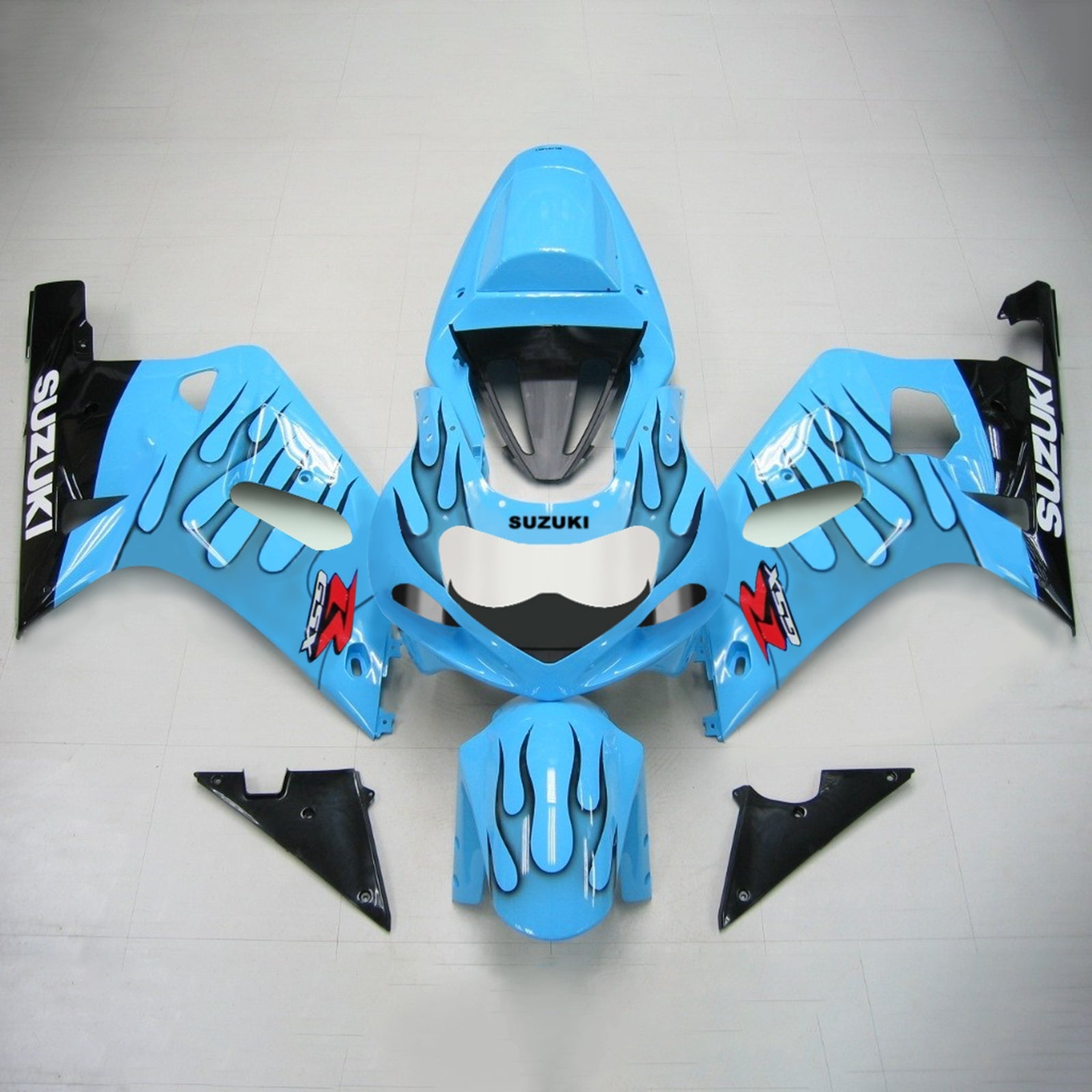 2001-2003 Suzuki GSXR750 K1 Amotopart vstrekovacia kapotaová súprava Kodework Plast ABS #120