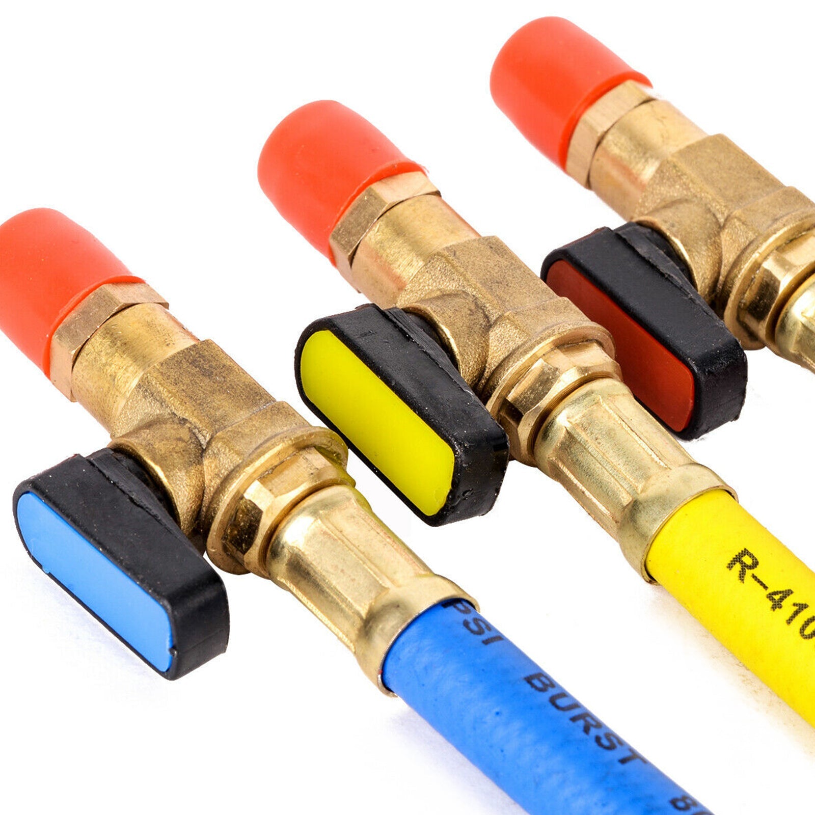 3x jauge de collecteur A/C tuyaux de charge de réfrigération pour R134a R410a