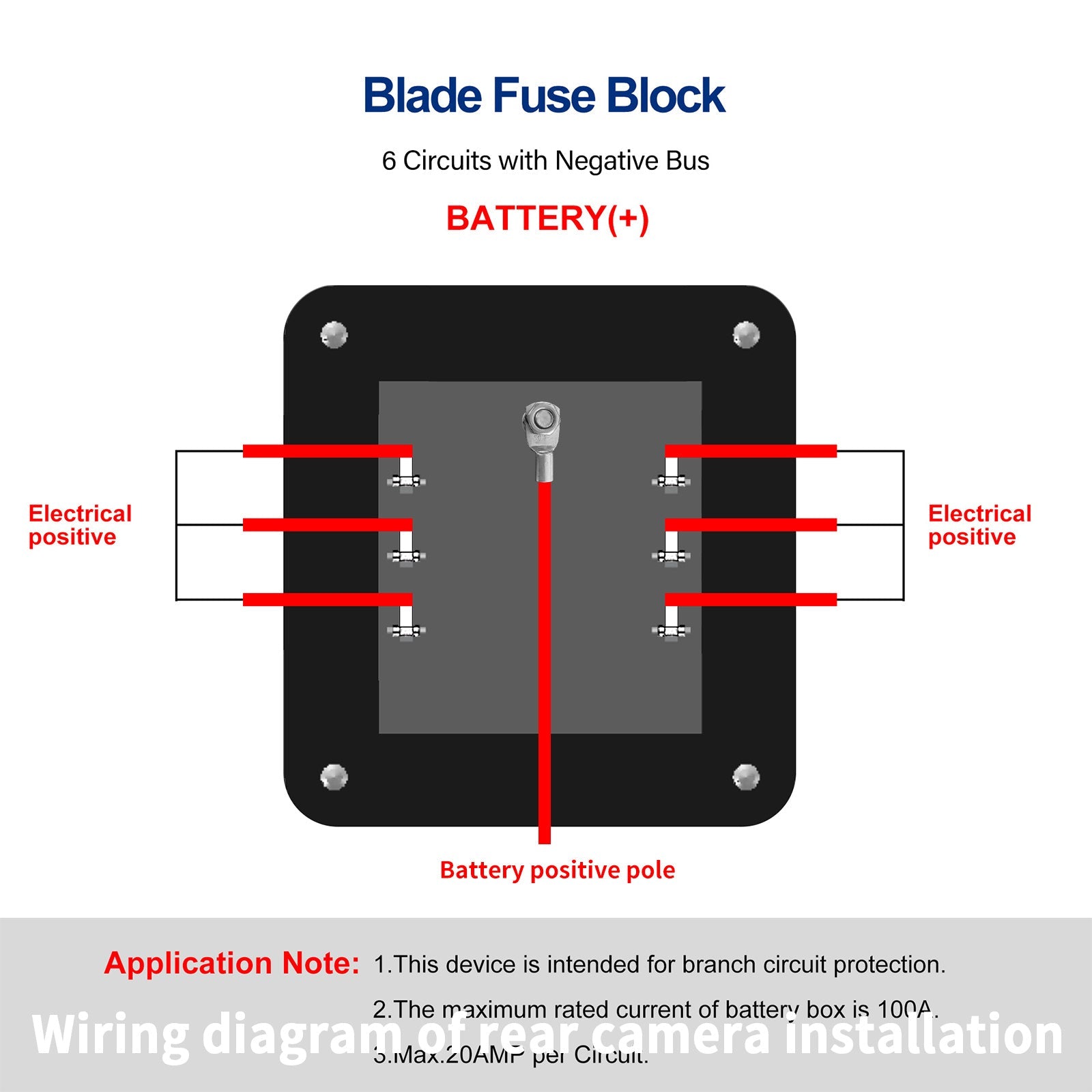 6-weg/12-weg meszekeringkastblokhouder ATO ATC voor auto-marineboot waterdicht