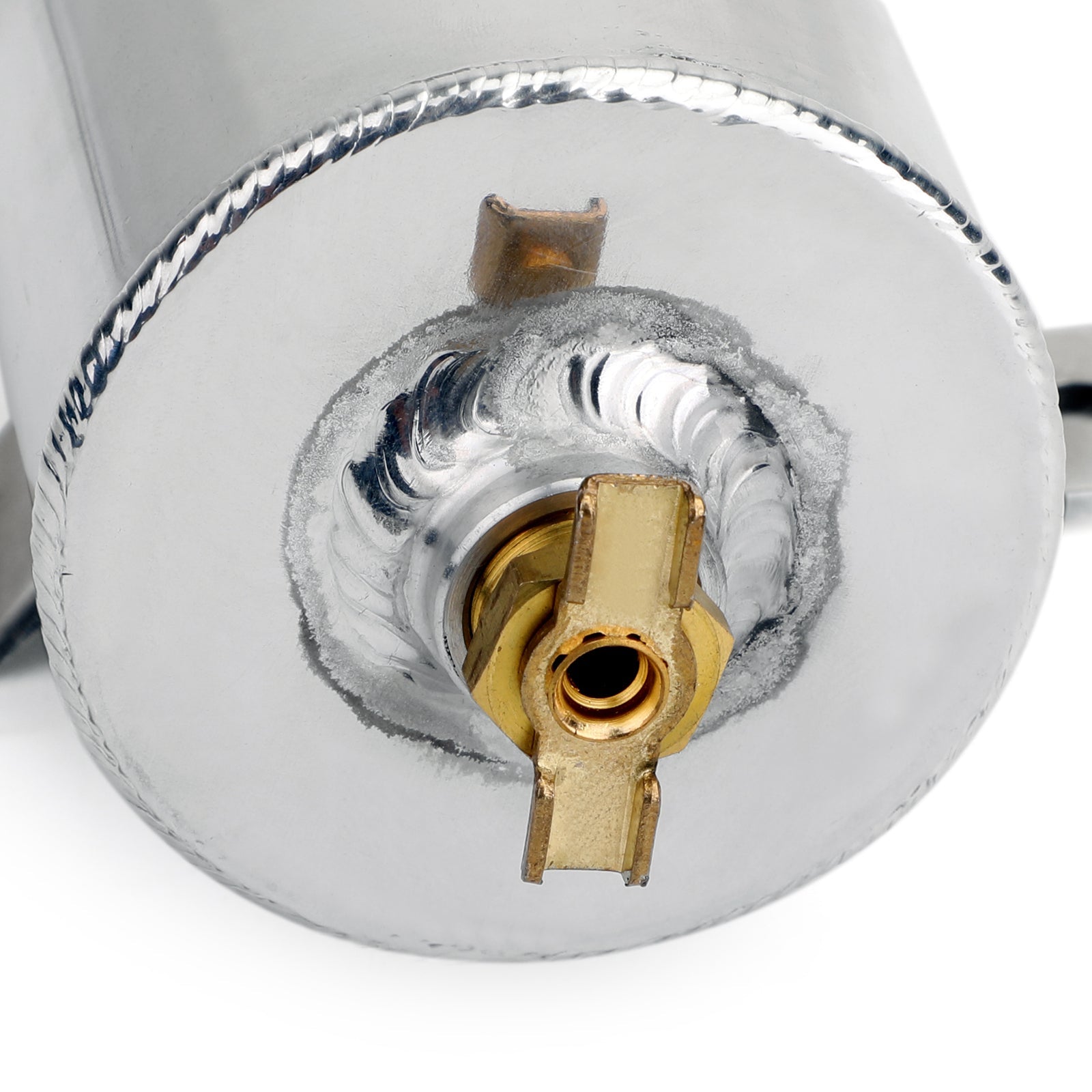 Récupérateur d'huile moteur à déflecteur en aluminium, 2x AN10, filtre de reniflard à double port, argent générique